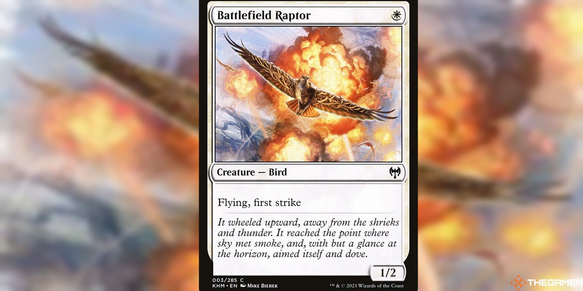 mtg battlefield raptor full card and art background