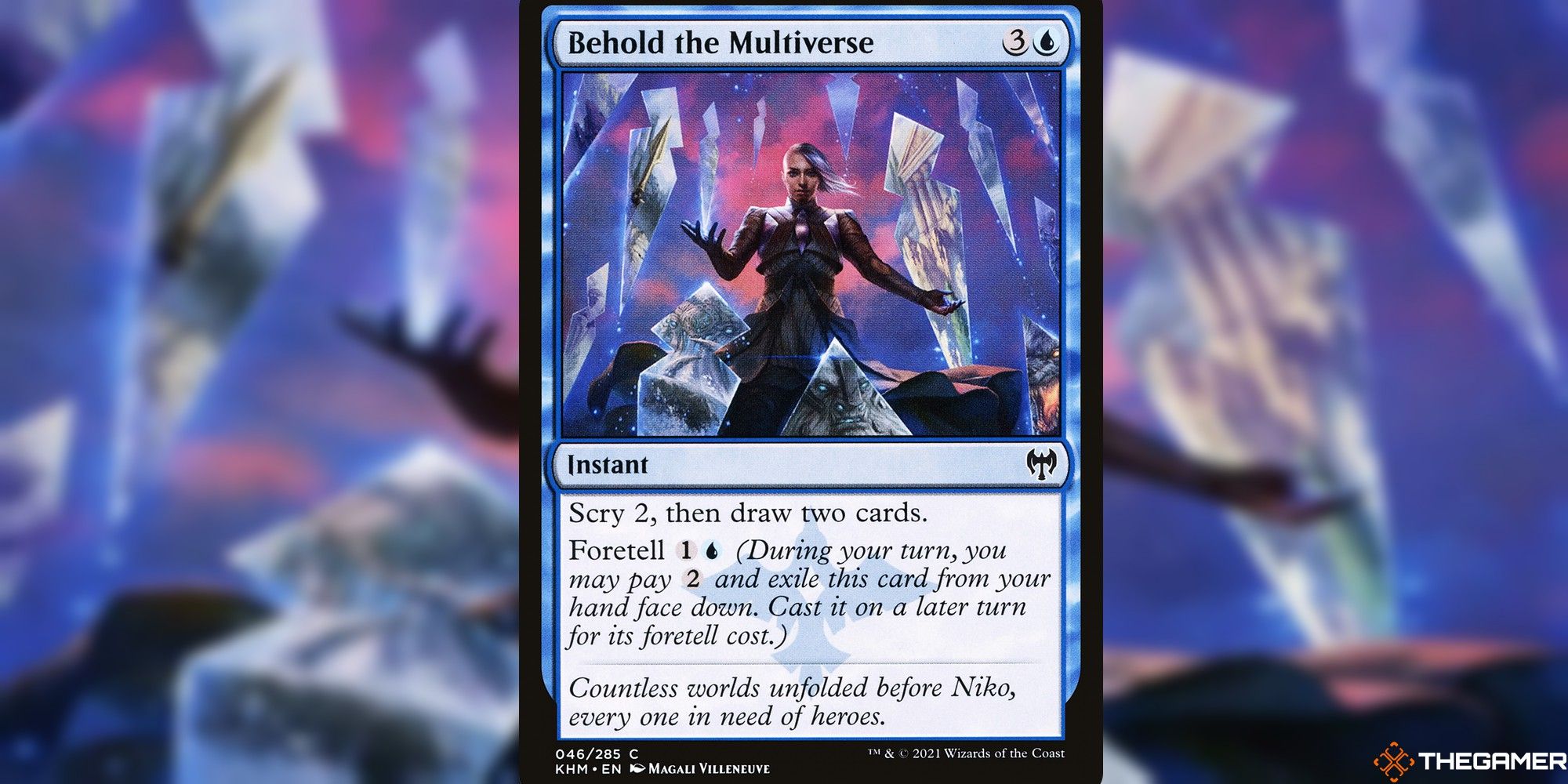mtg behold the multiverse full card and art background