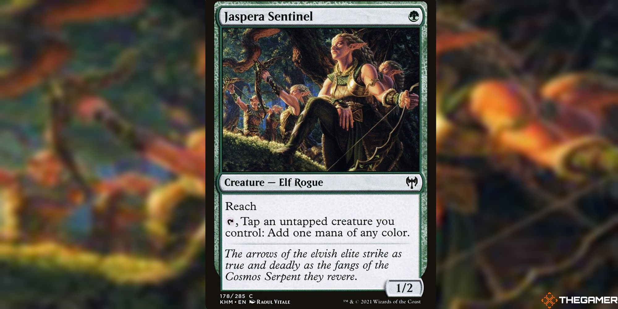 mtg jaspera sentinel full card and art background