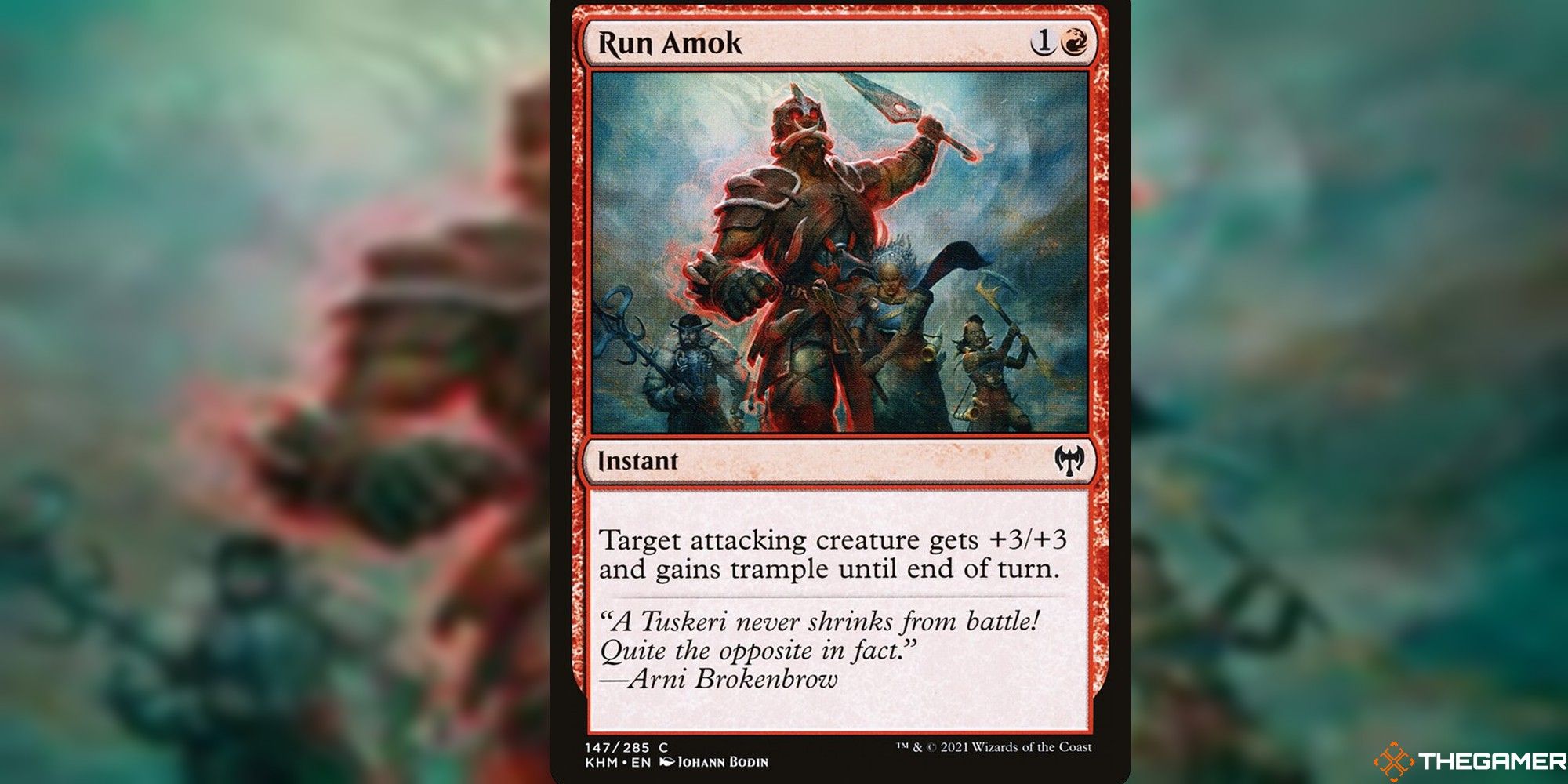 mtg run amok full card and art background