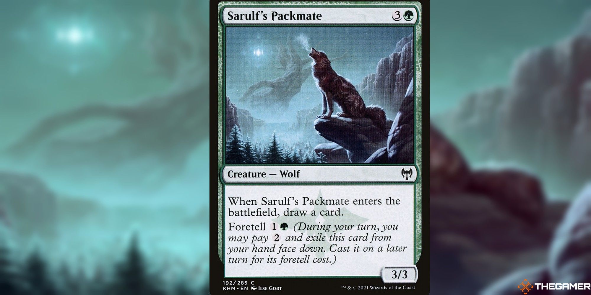 mtg sarulf's packmate full card and art background
