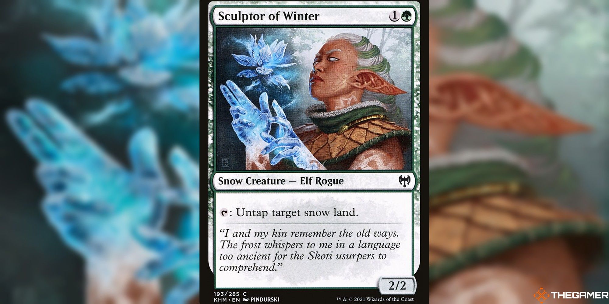 mtg sculptor of winter full card and art background