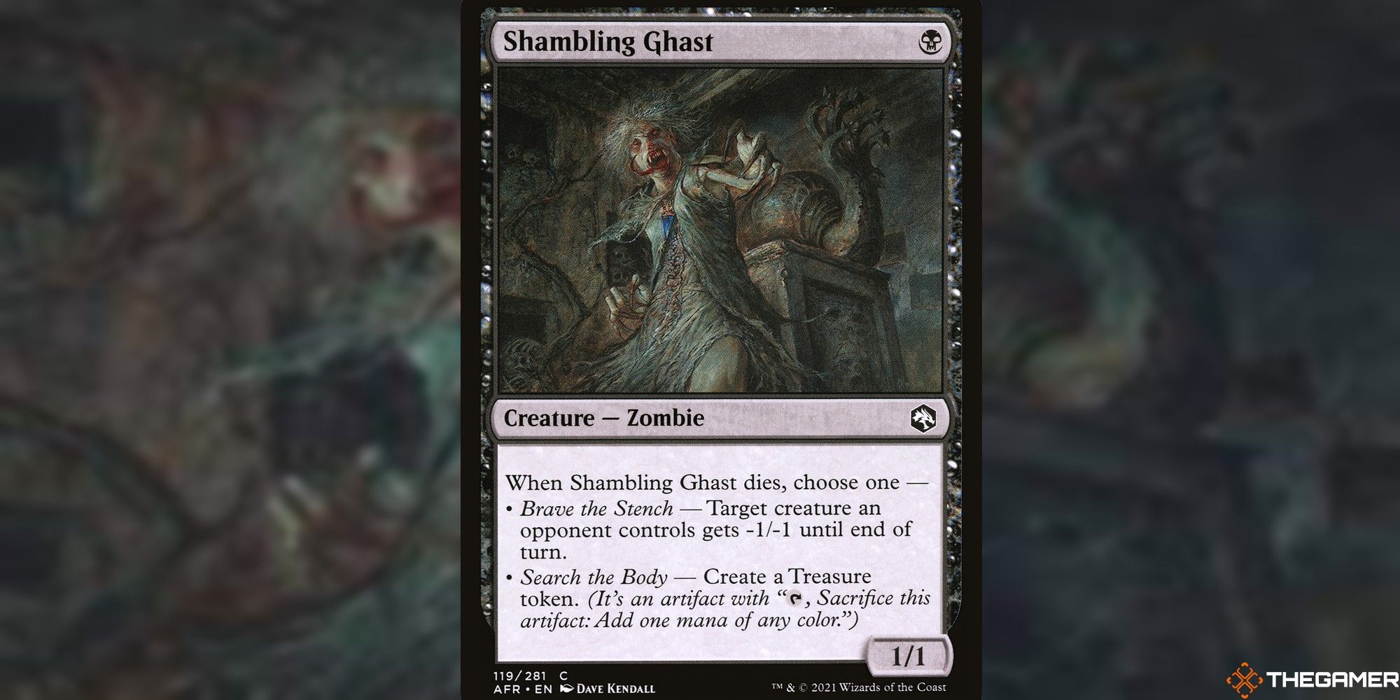 mtg shambling ghast full card and art background