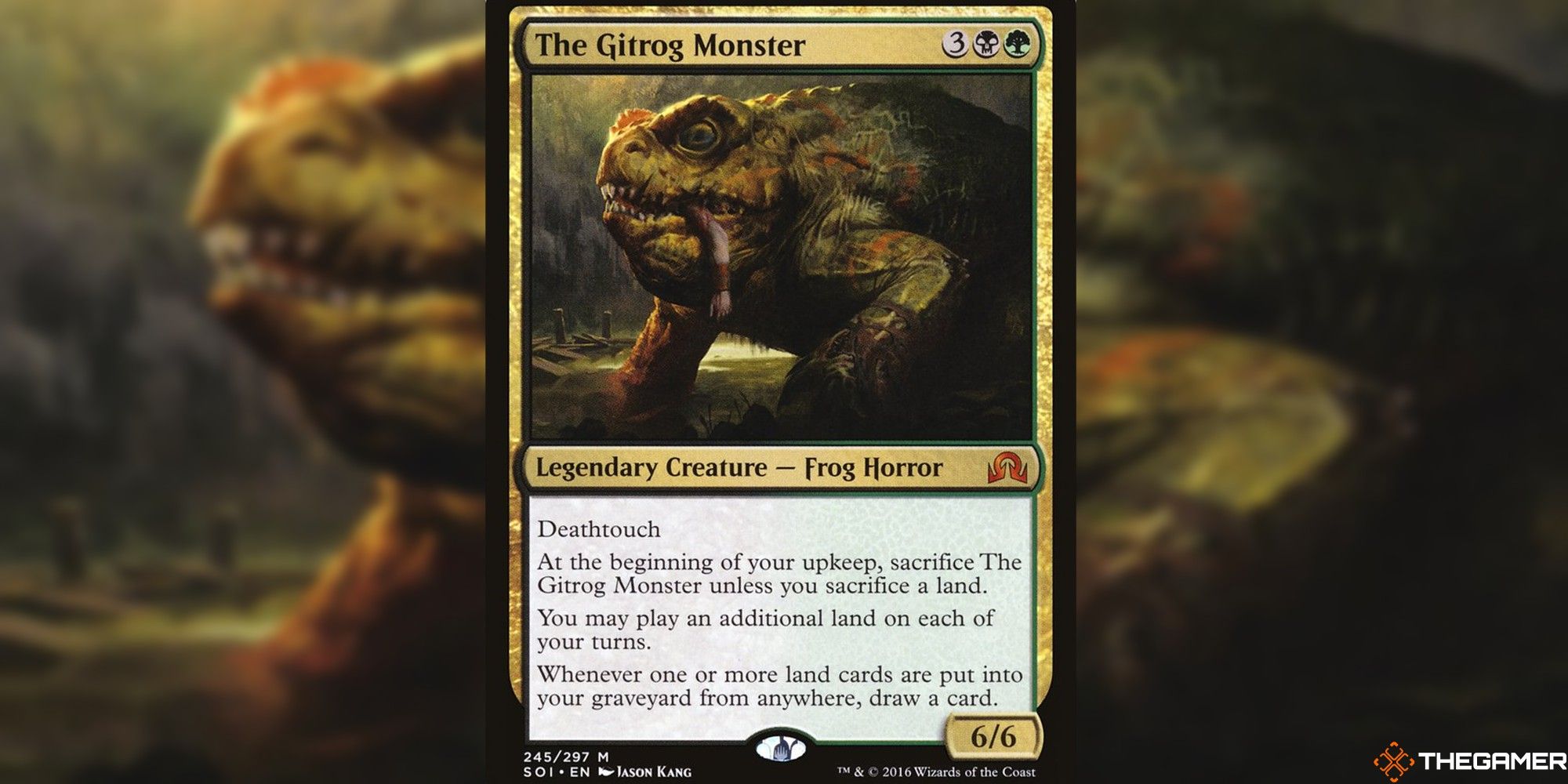 mtg the gitrog monster full card and art background