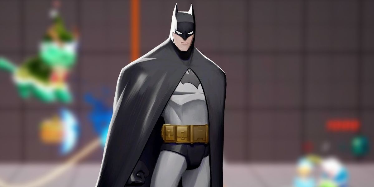 Batman standing in frame