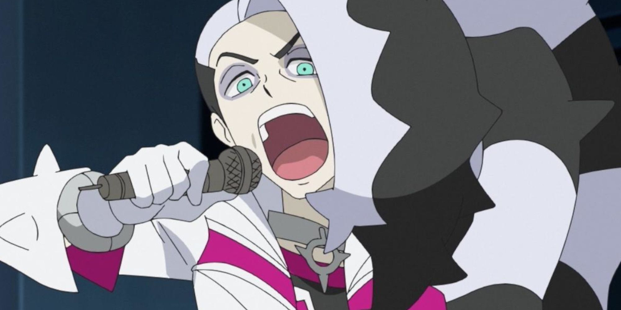 piers from pokemon screaming into the mic in the anime