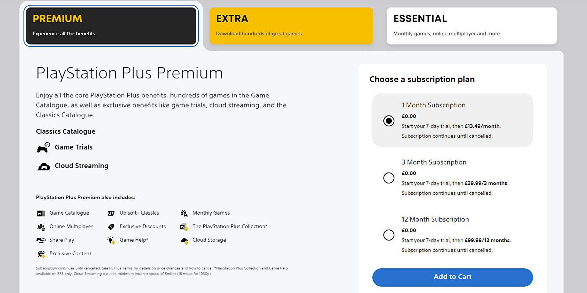 ps plus premium free trial