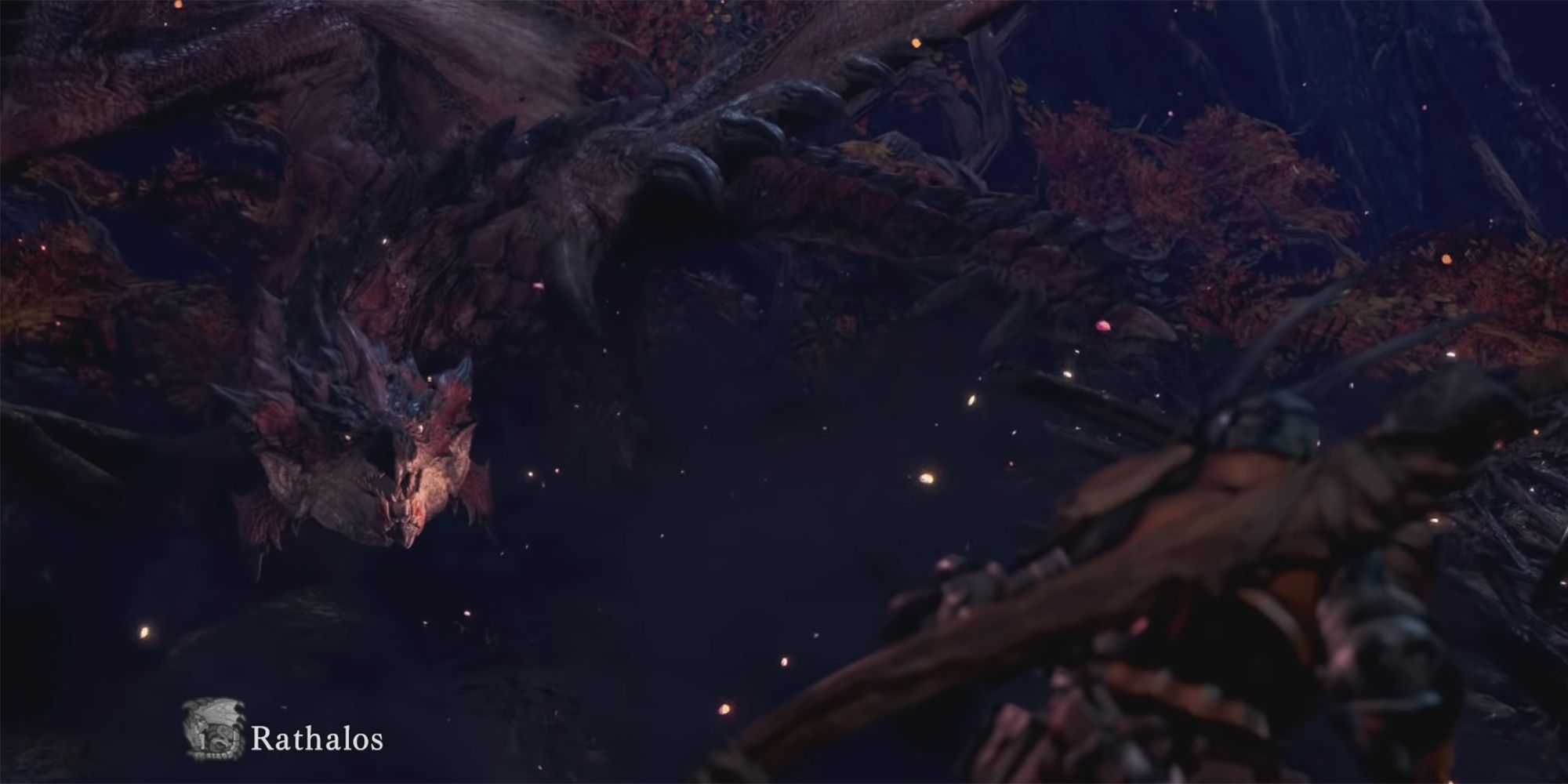 rathalos in introduction cutscene