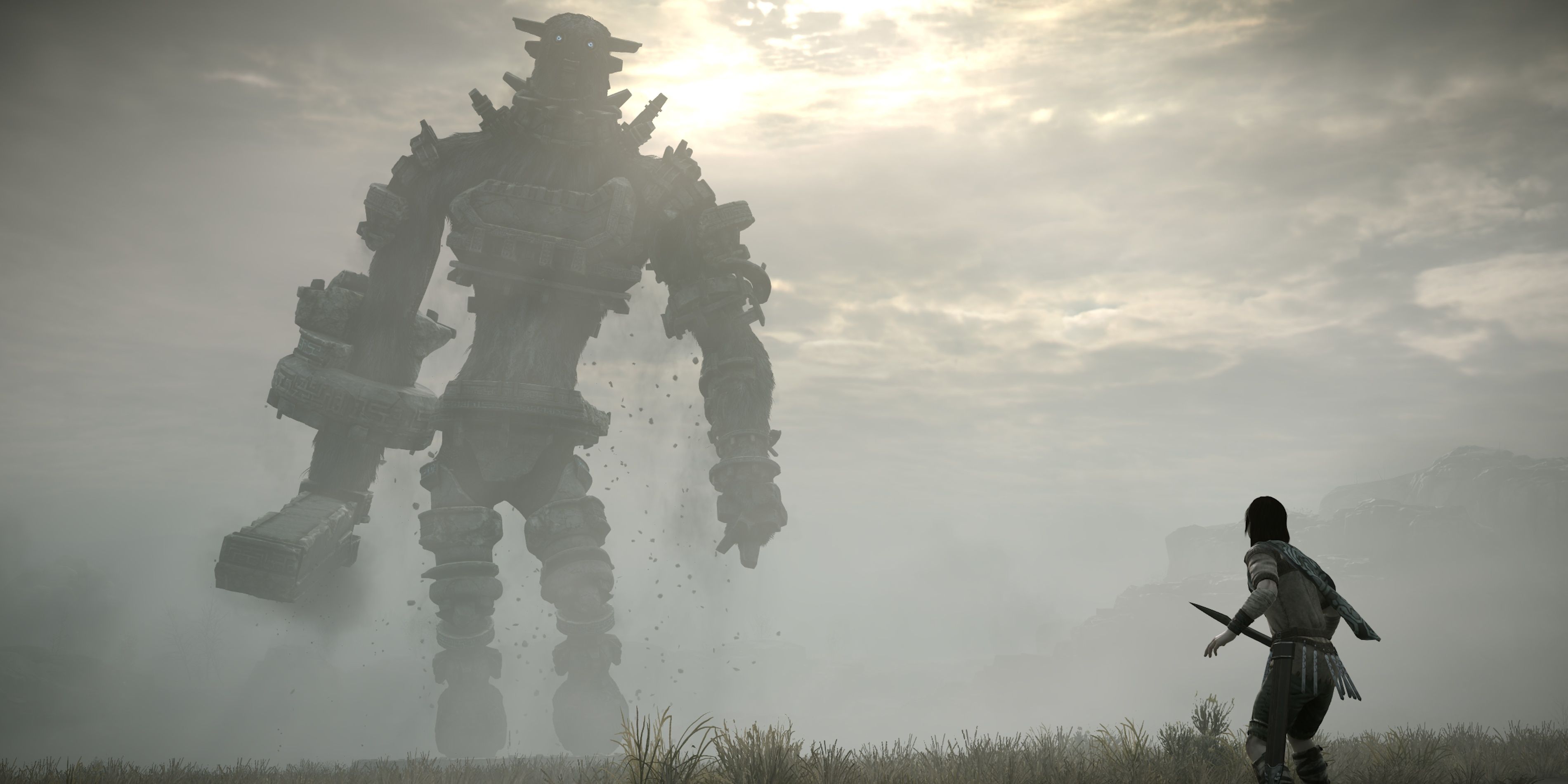shadow of the colossus wander standing