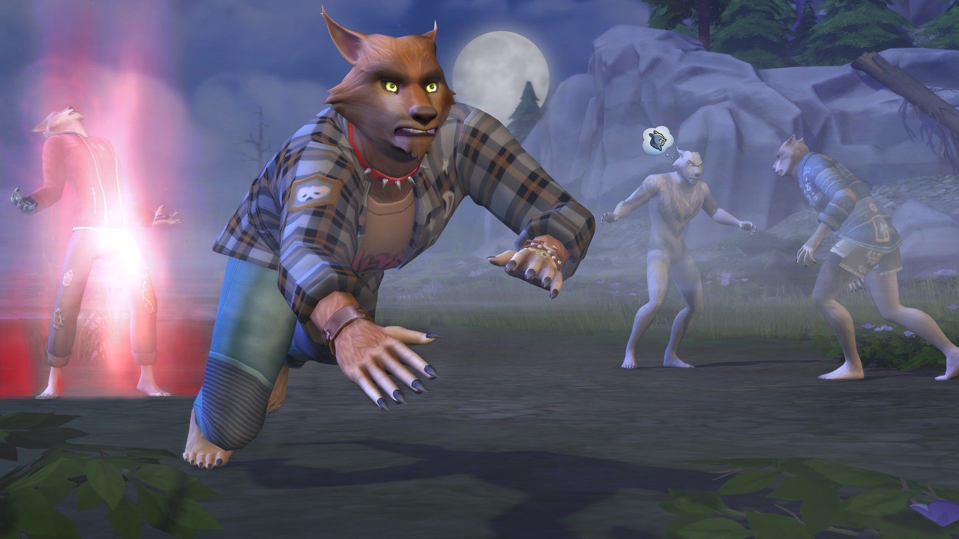 sims 4 werewolf running