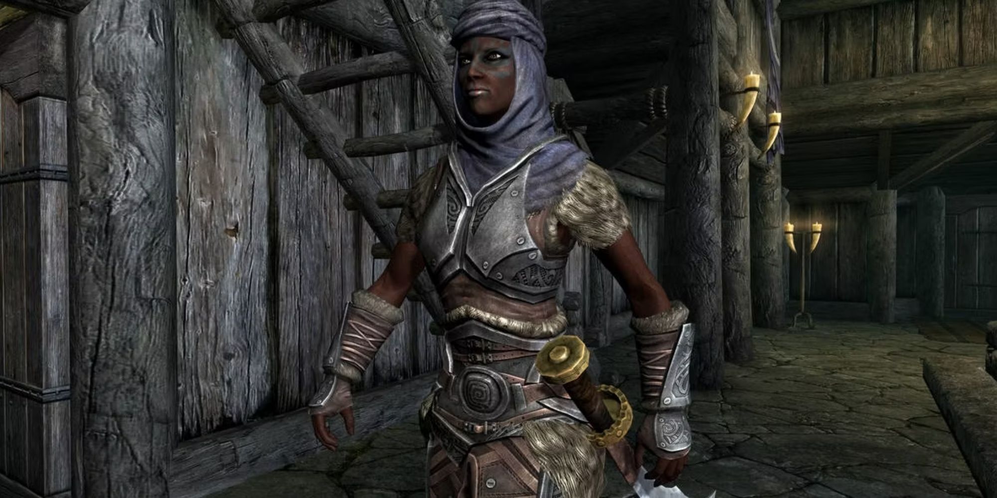Rayya, a housecarl in Skyrim