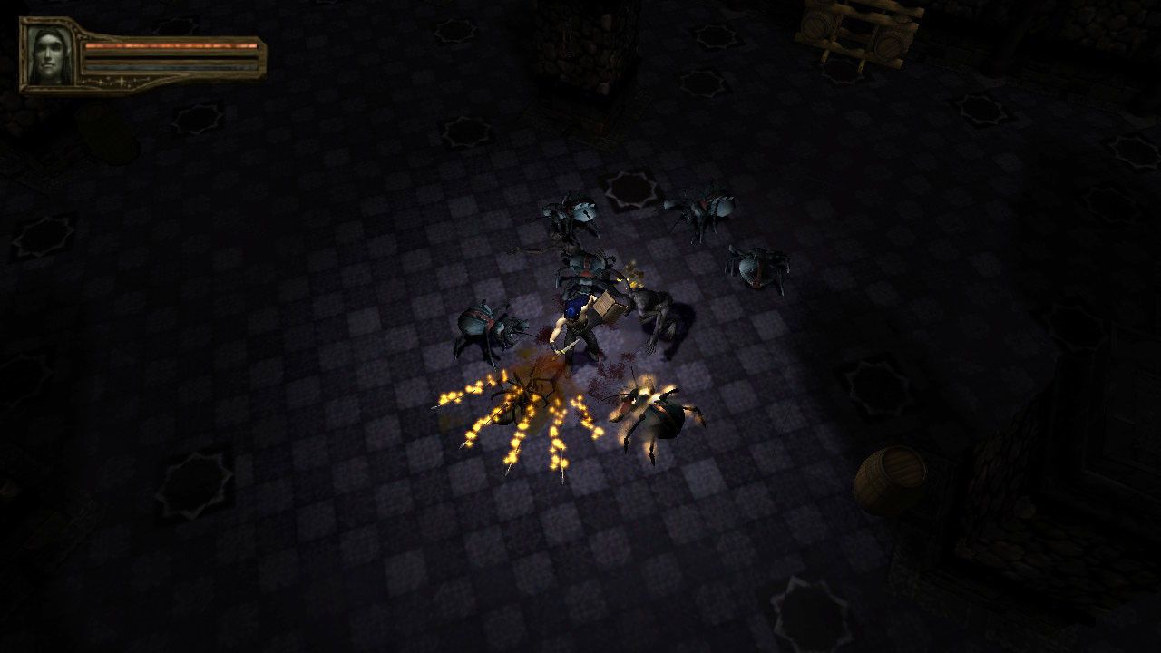 Baldur's Gate Dark Alliance 2 necromancer using Fire Arrow