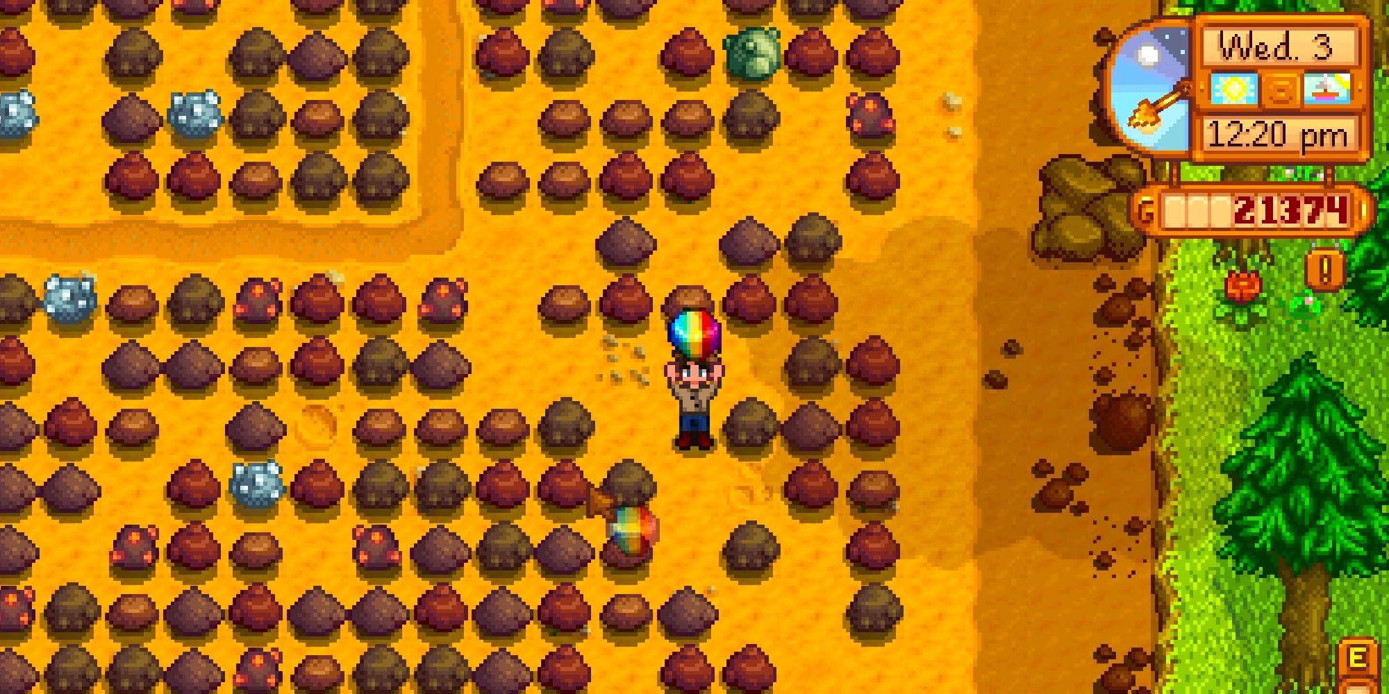 player holding prismatic shard in the quarry