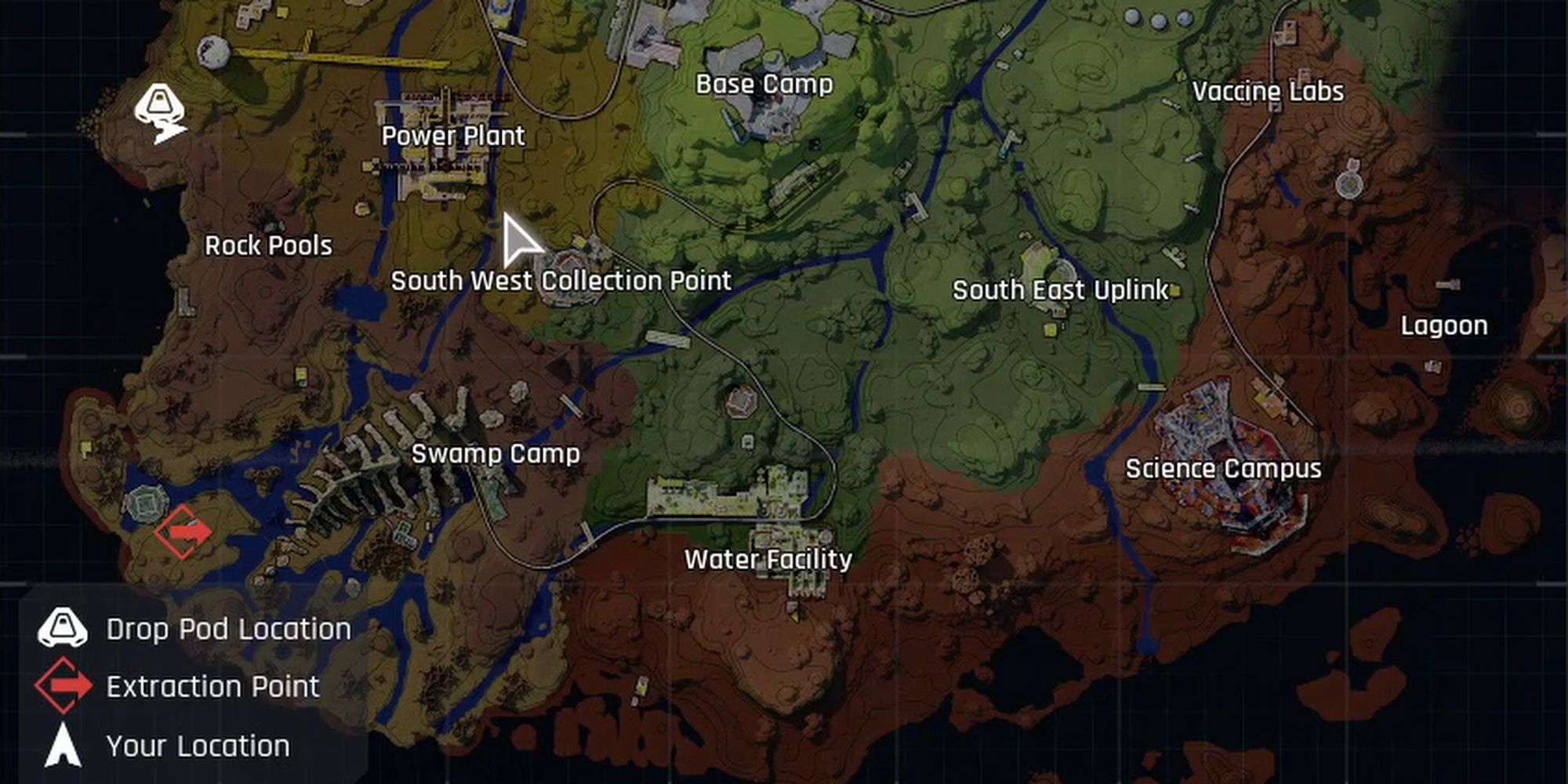 The Cycle: Frontier - Extraction Location And Map Key