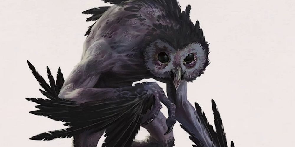 sickly black owl demon 