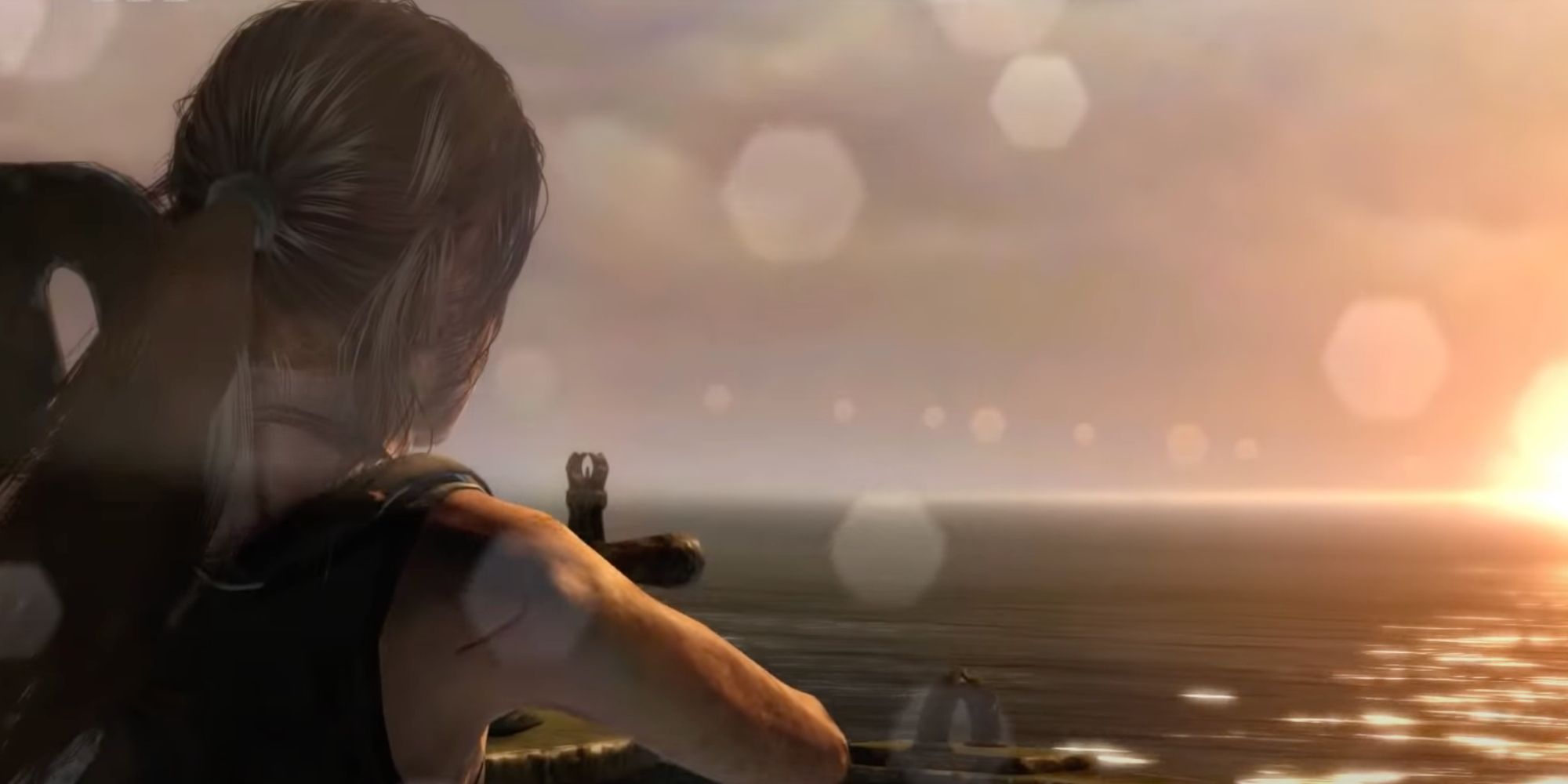 tomb raider 2013 last words as she takes the boat away from yamatai