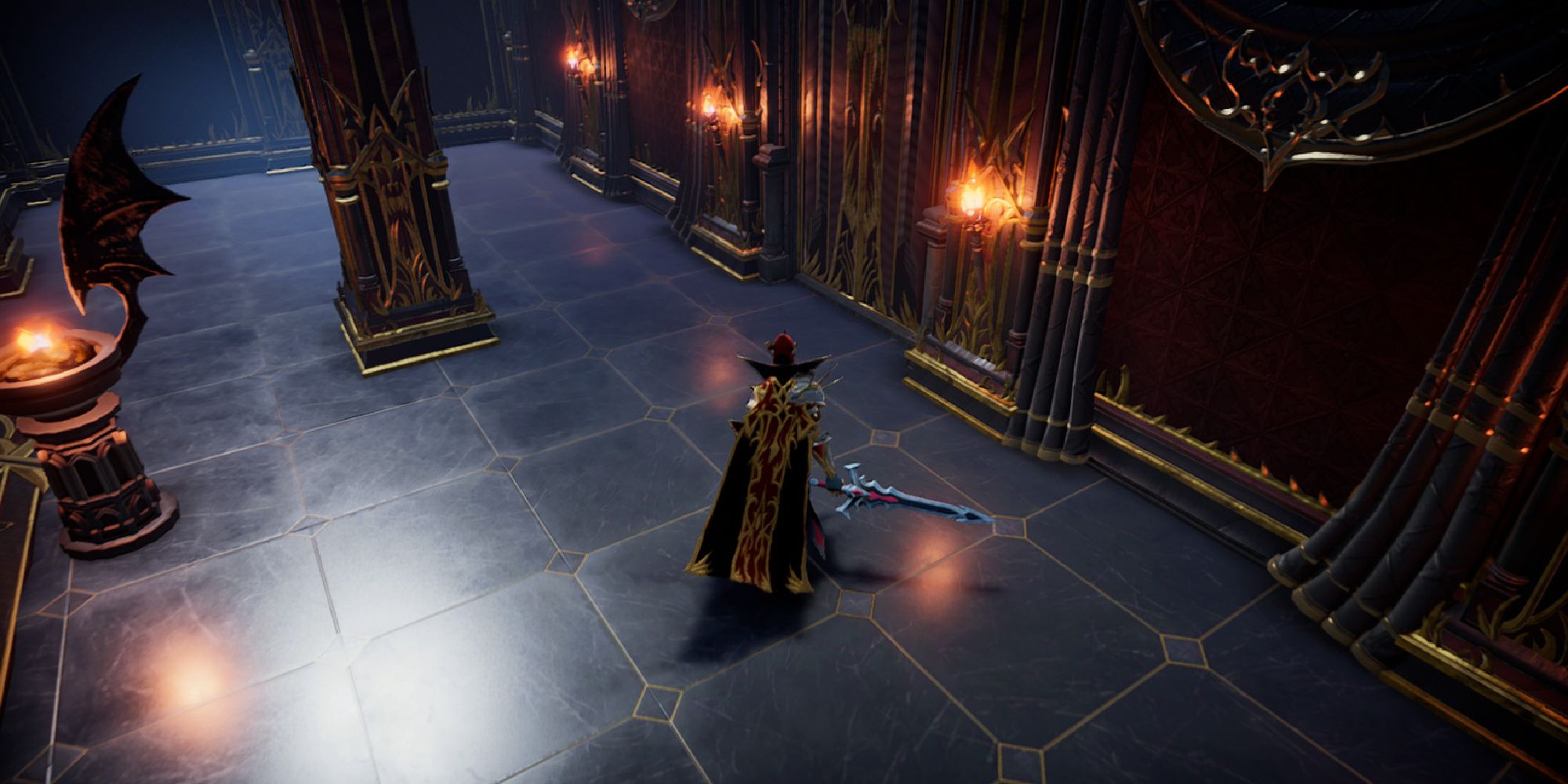 player wearing a DLC cloak