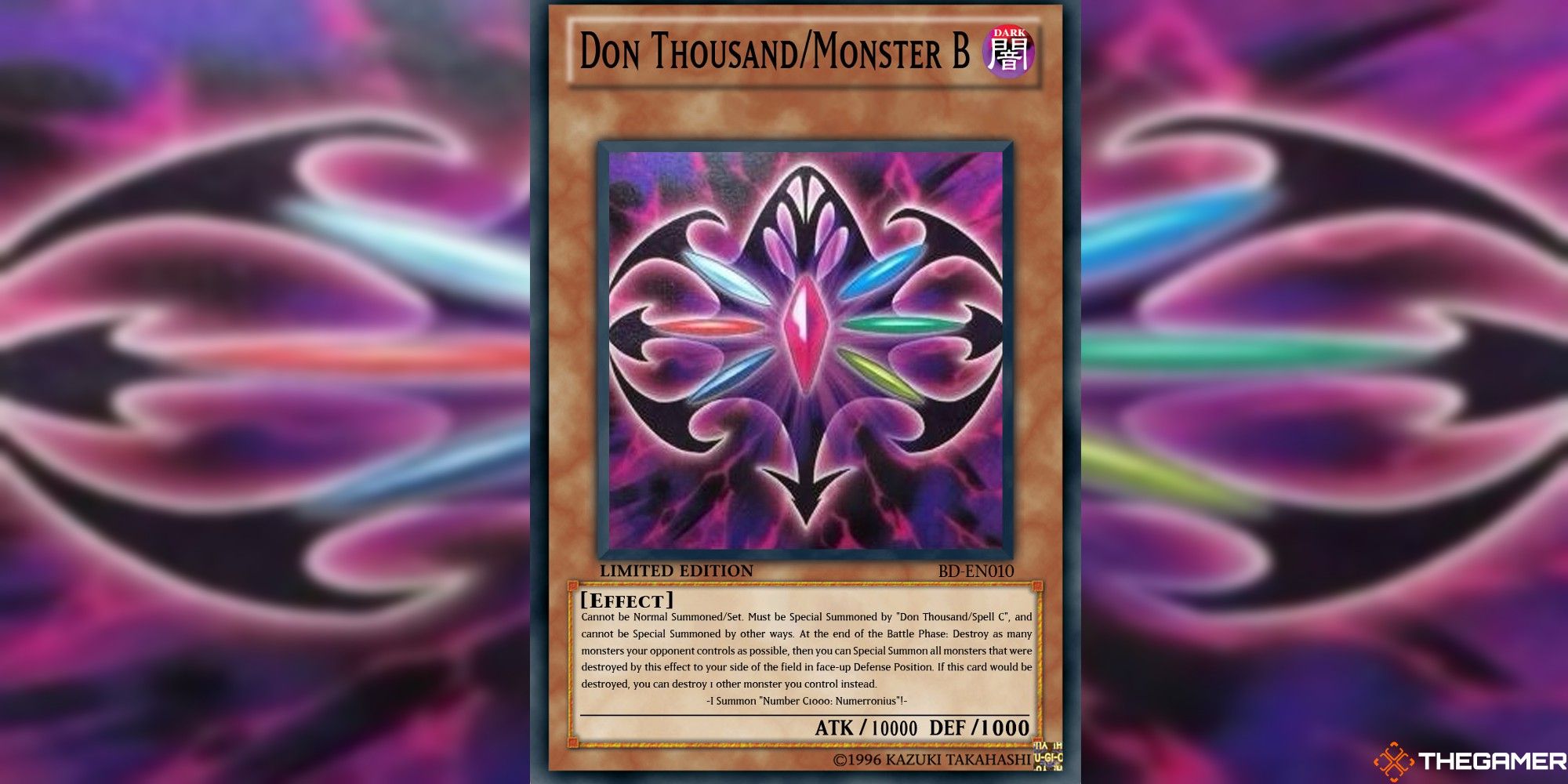 yugioh don thousand monster b full card and art background