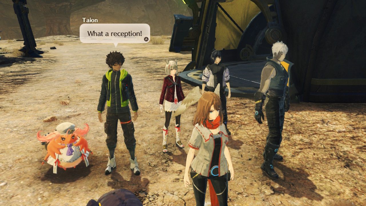 Xenoblade Chronicles 3 Taion commenting on the situation