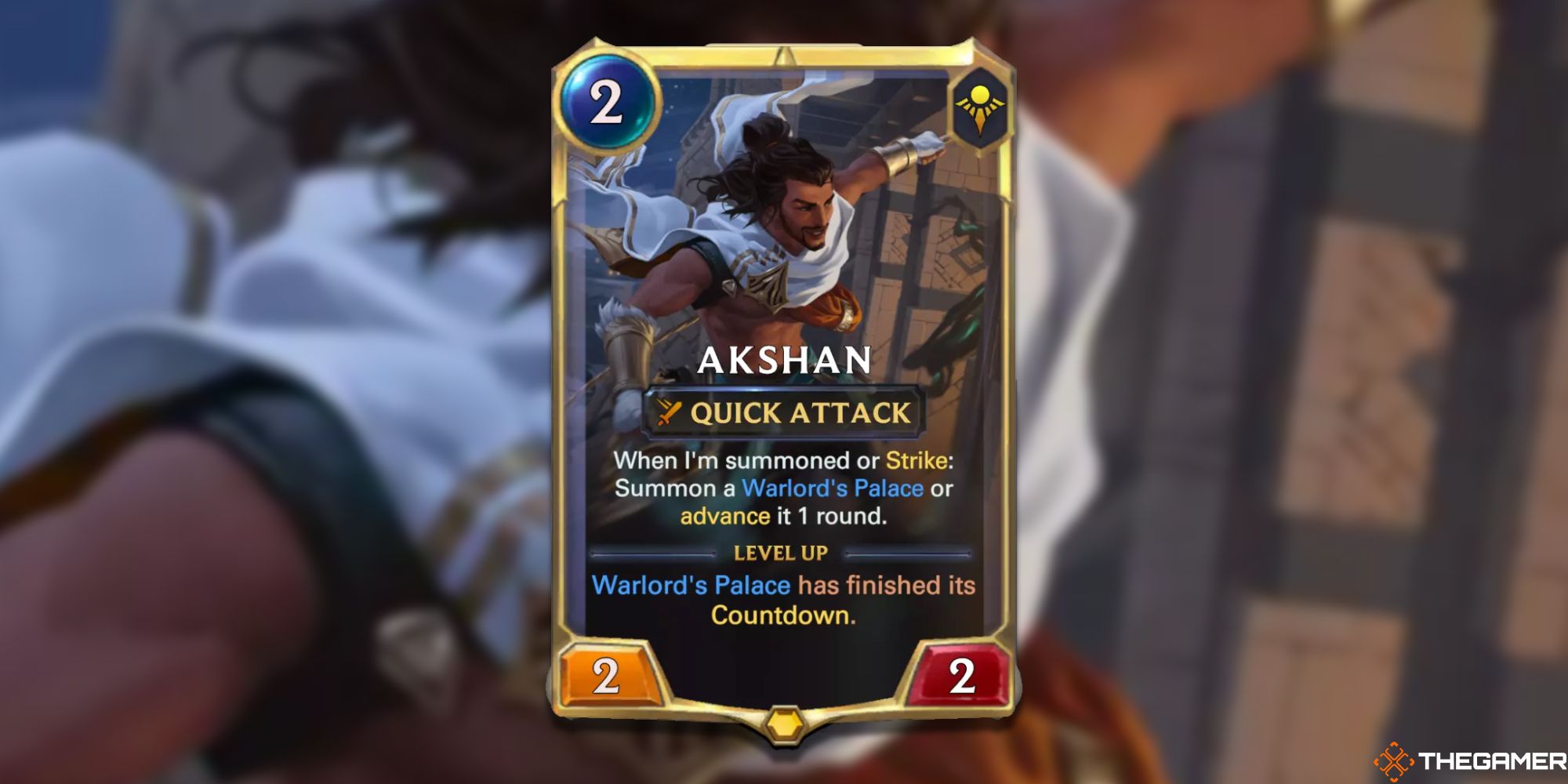 Legends of Runeterra Akshan rank one card 