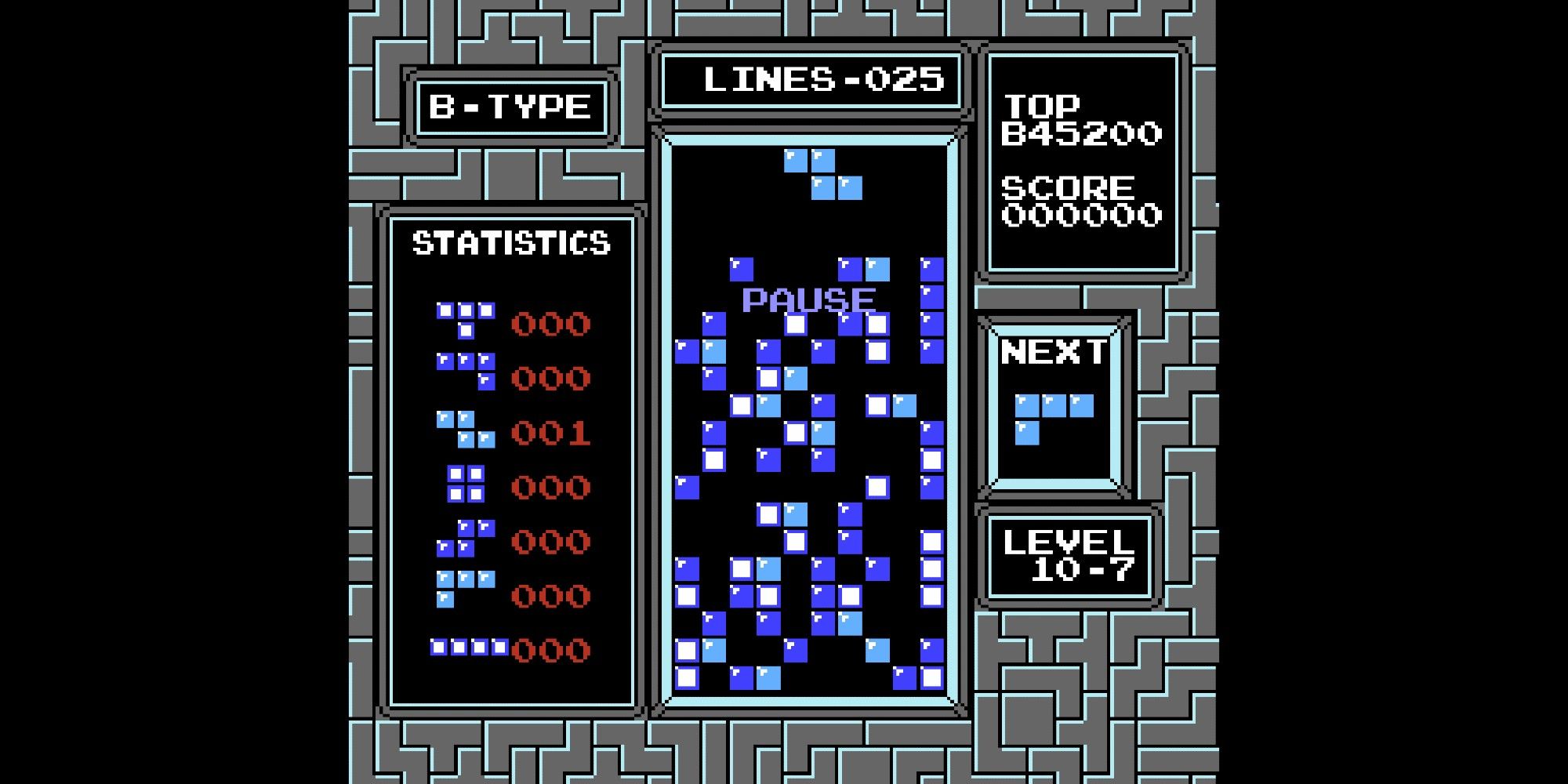 Classic tetris clearance nes