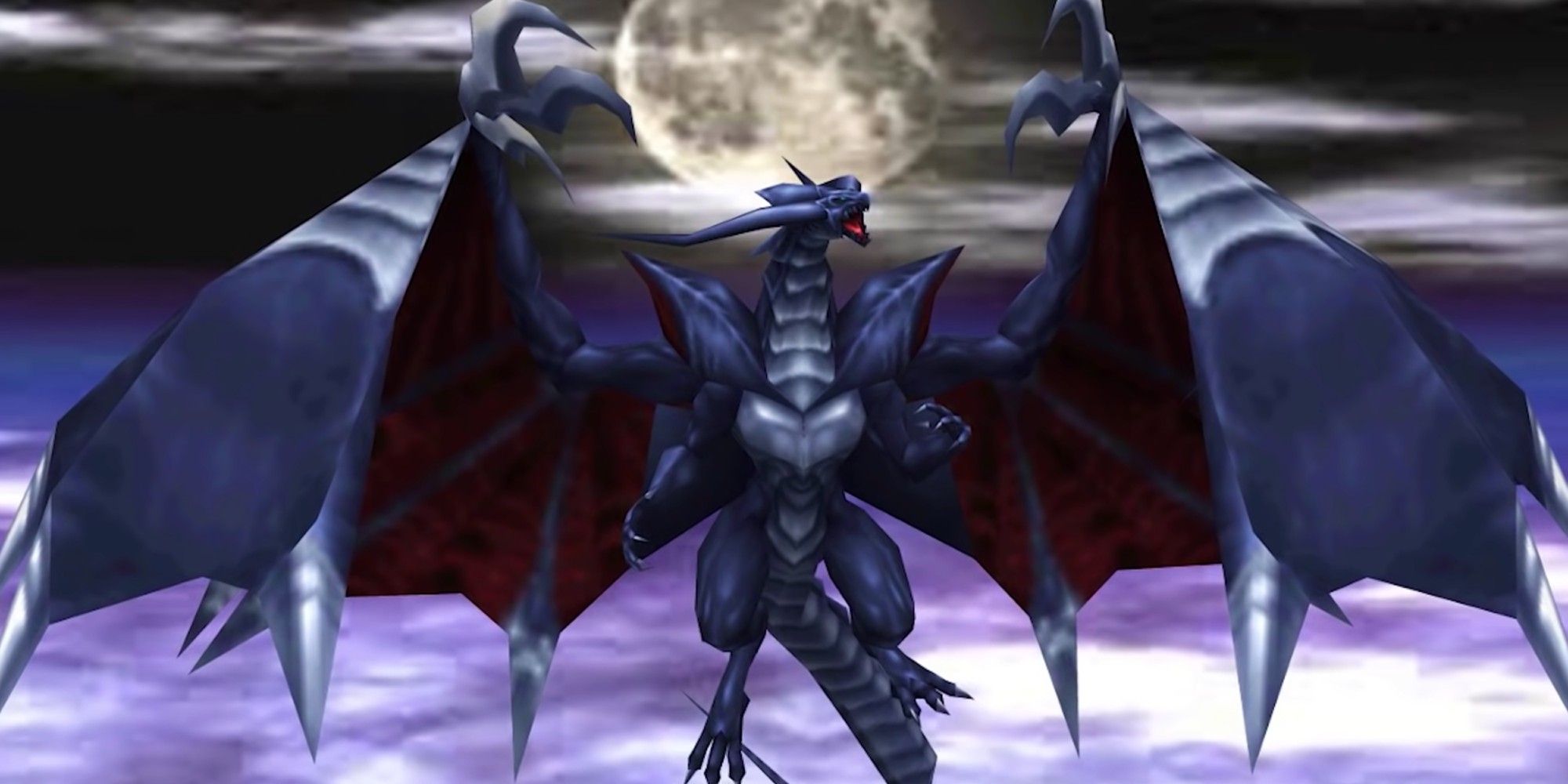 Bahamut FF8 howling at the moon for some reason