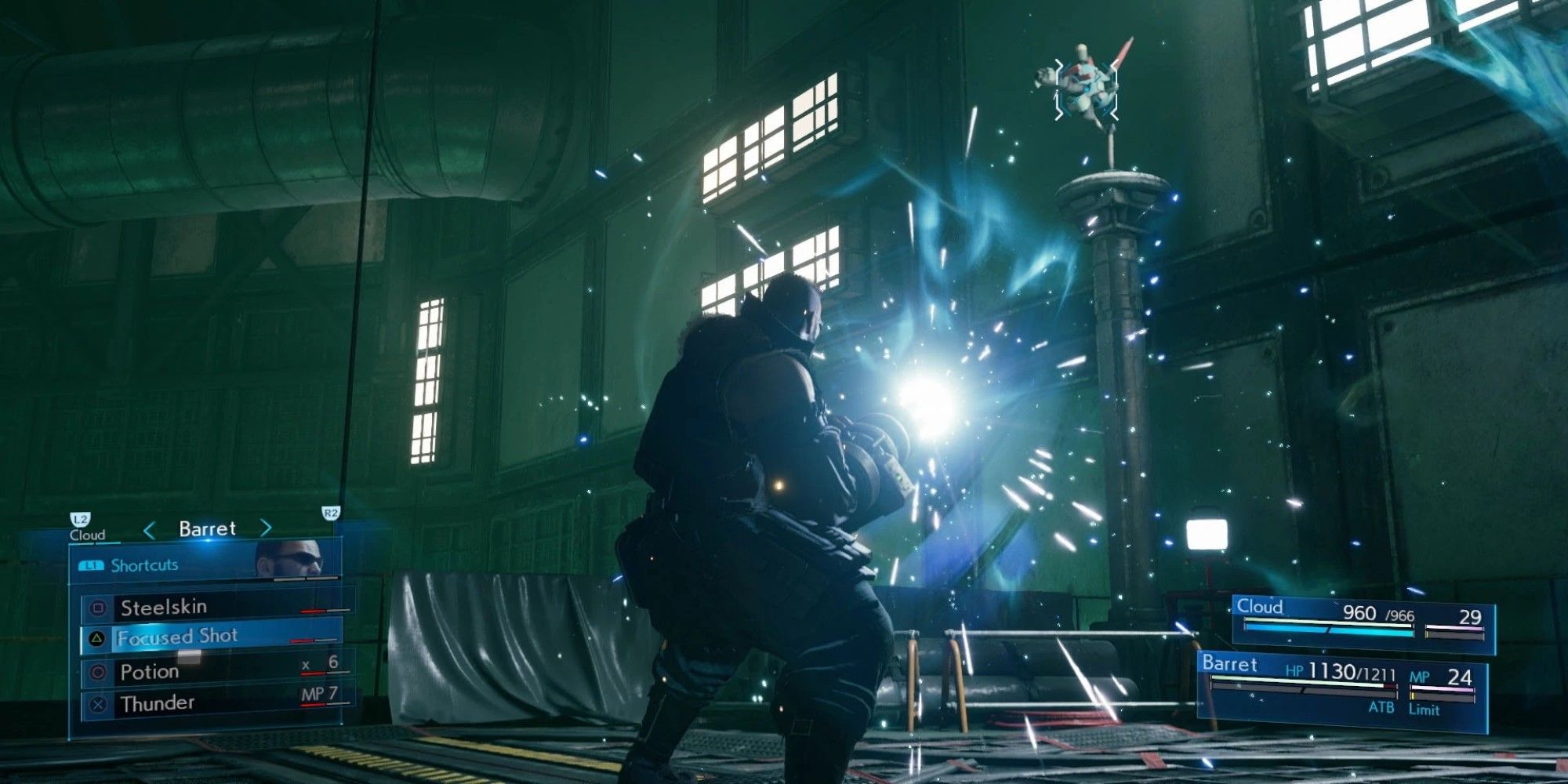 Final Fantasy 7 Remake Best Barret Abilities Ranked   Barrets Focused Shot Ability From FFVII Remake 