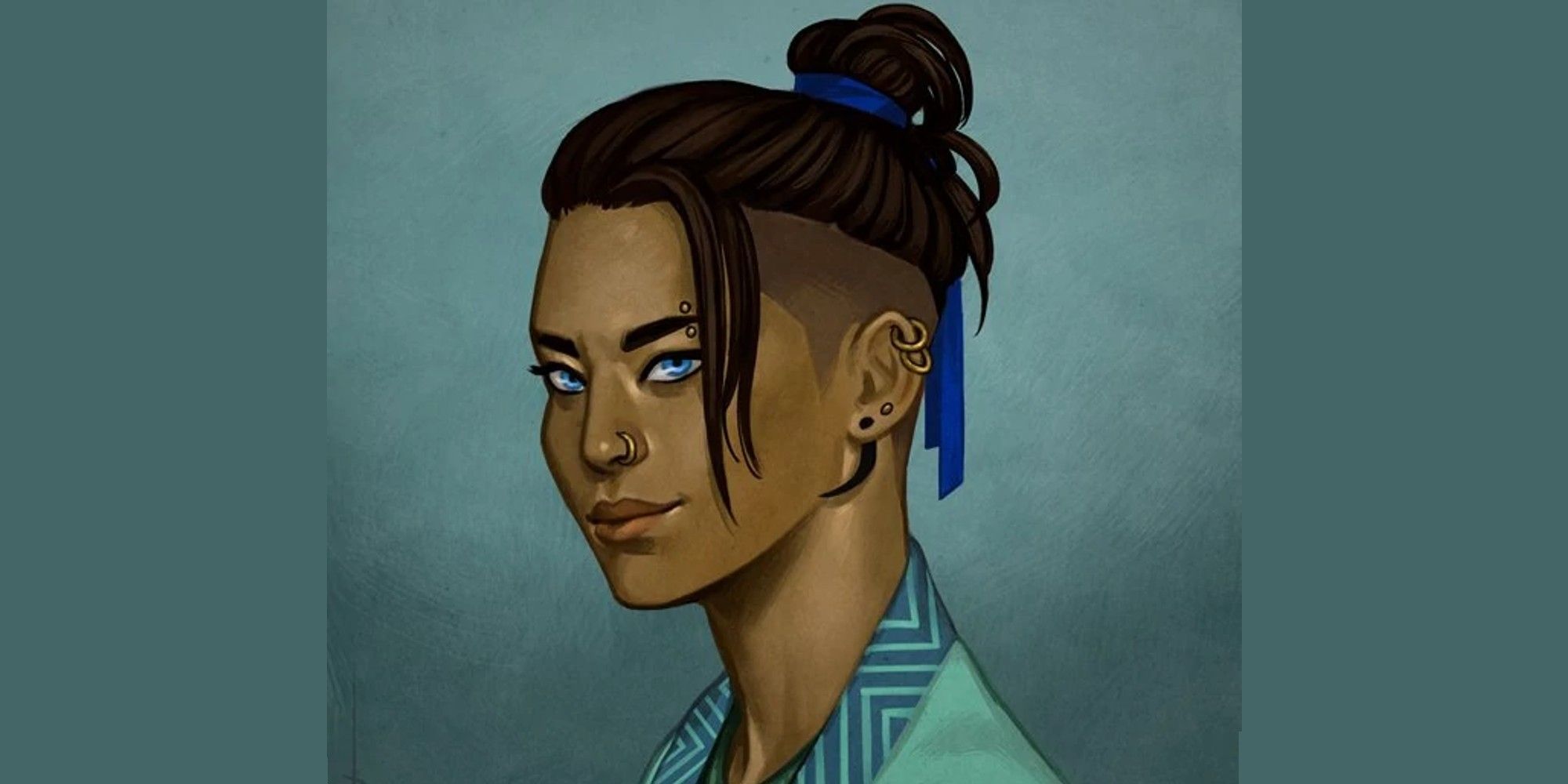 Beauregard Lionett character portrait with blue background