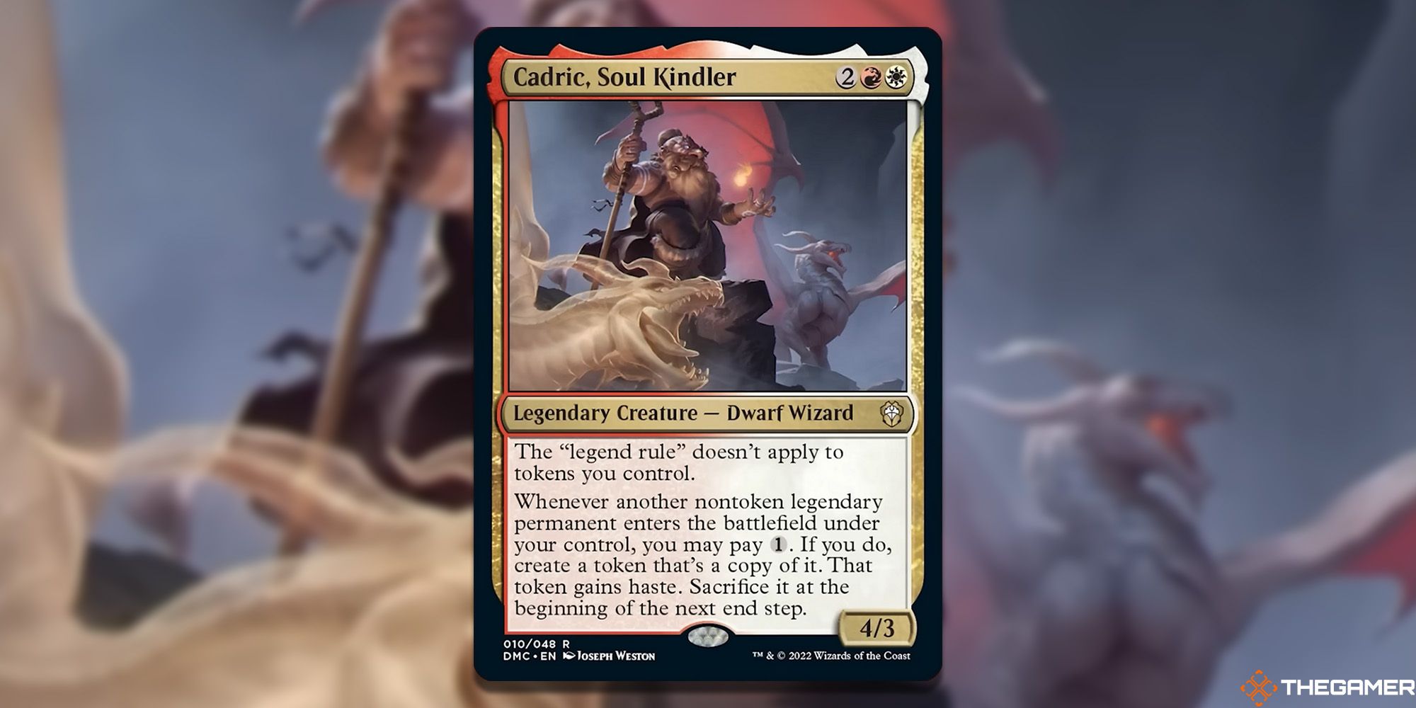 Image of the Cadric, Soul Kindler card in Magic: The Gathering, with art by Joseph Weston