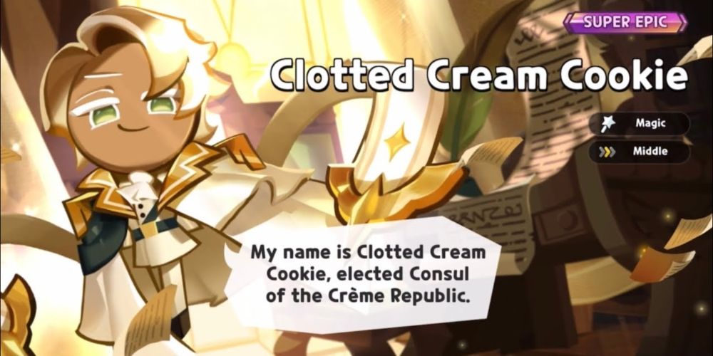 Cookie with clotted cream in the game Cookie Run Kingdom