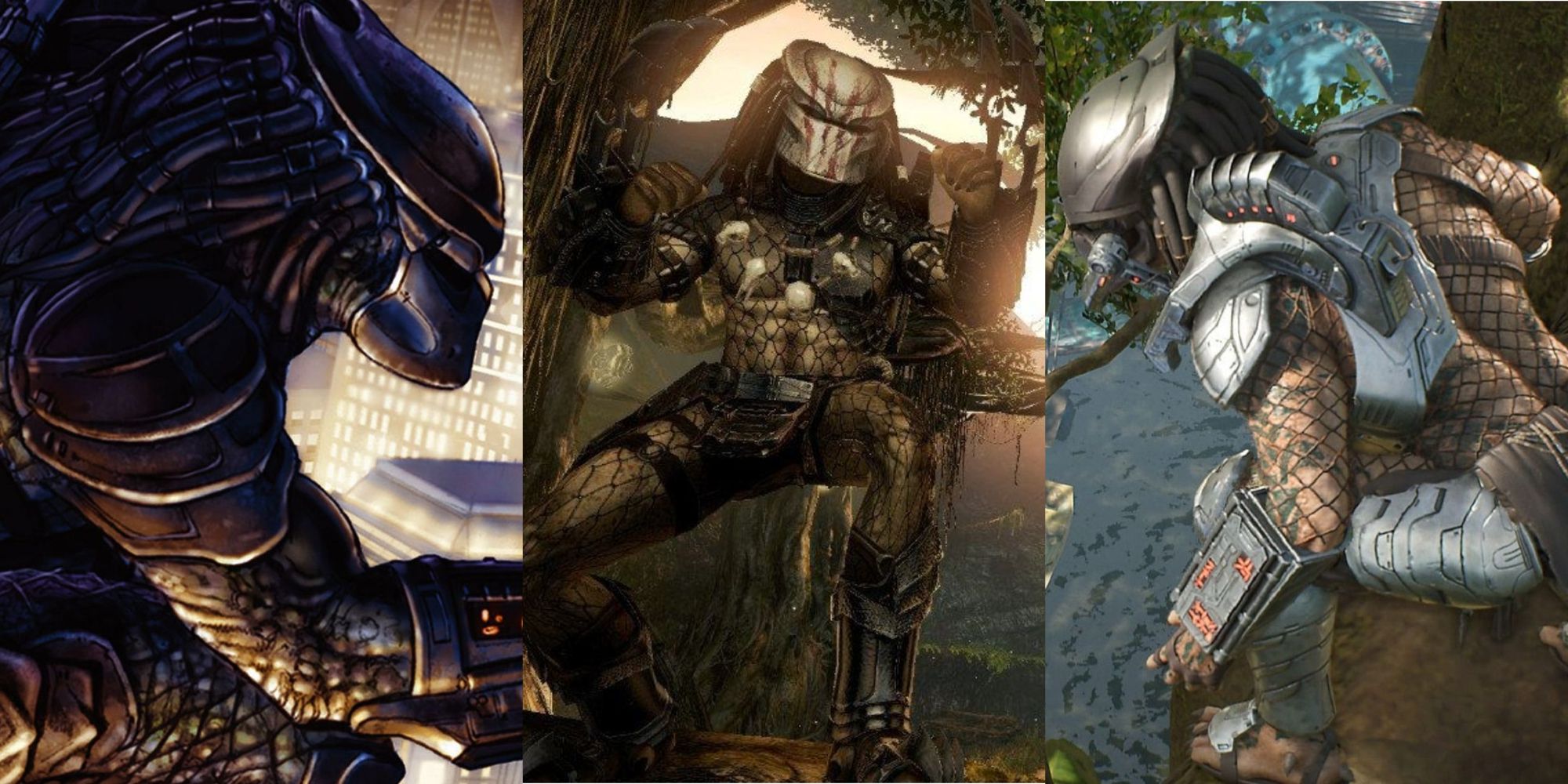 Collage of Predator Screenshots and artwork