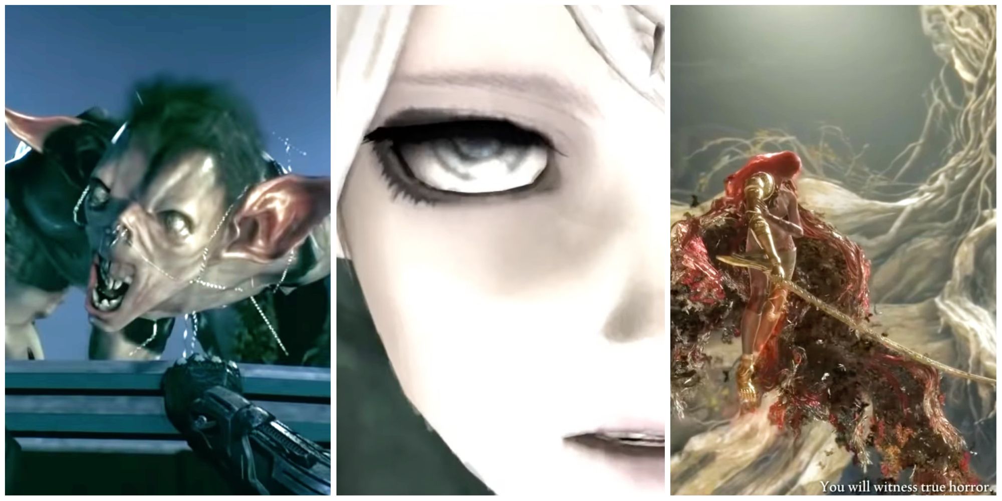 Scariest Jumpscares in non-horror games title picture manbat titania and malenia