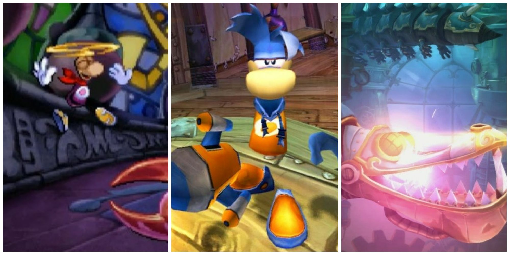 Rayman 1, Rayman 3, Rayman Legends.