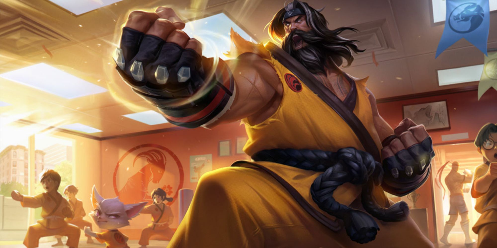 League Of Legends Black Belt Udyr Splash Art