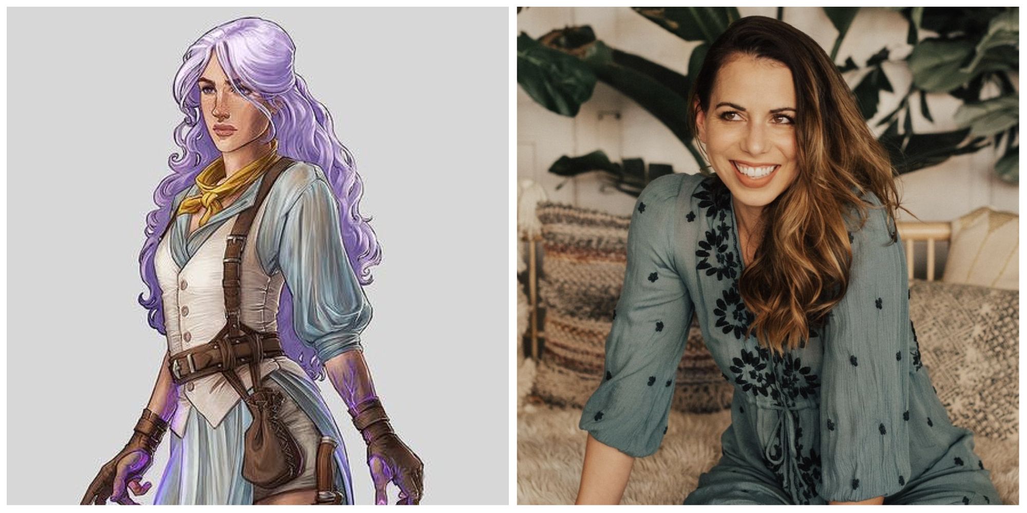 Imogen Temult of Critical Role on the left and Laura Bailey on the right