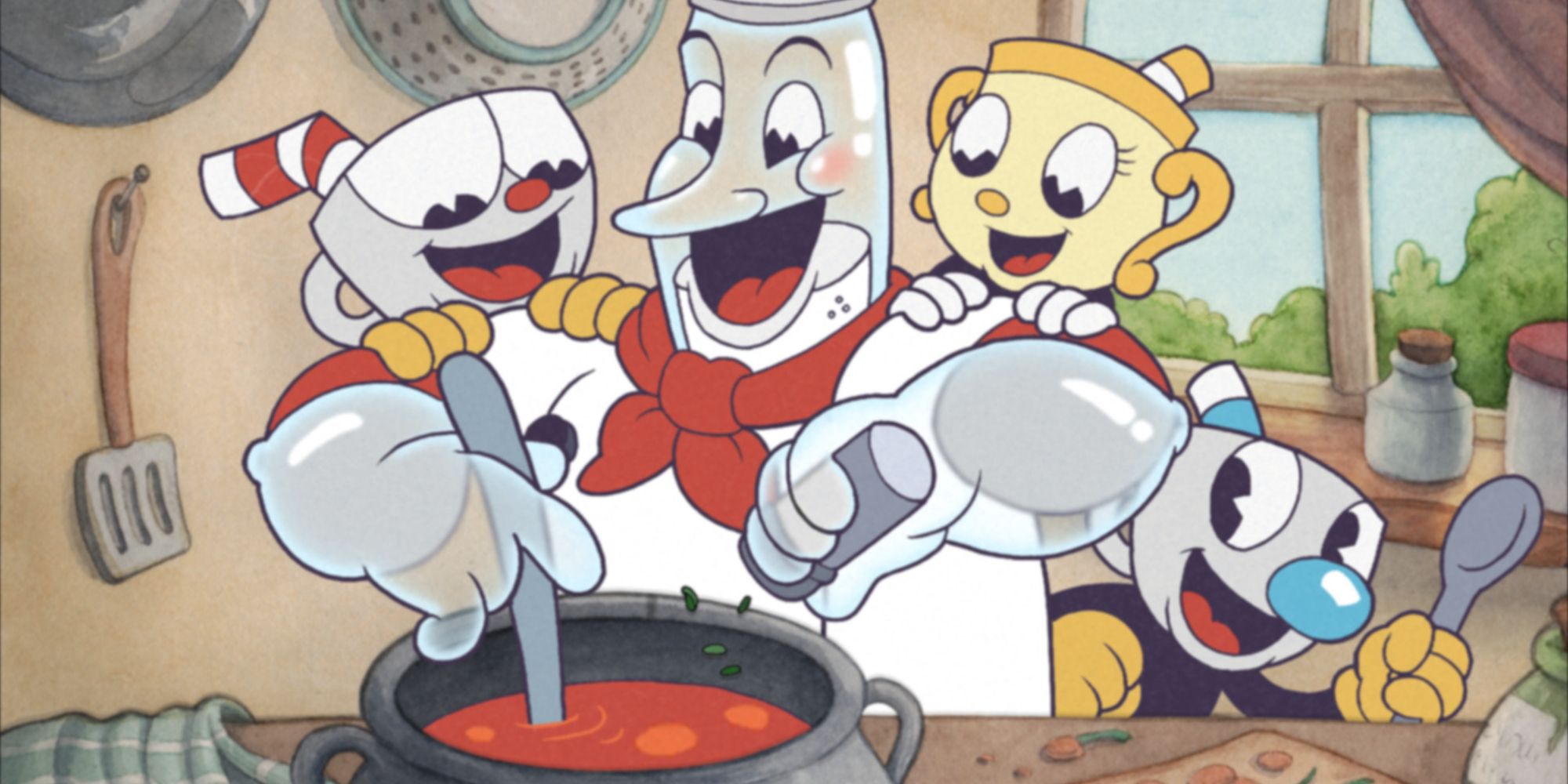 Key Art for Cuphead: The Delicious Last Course