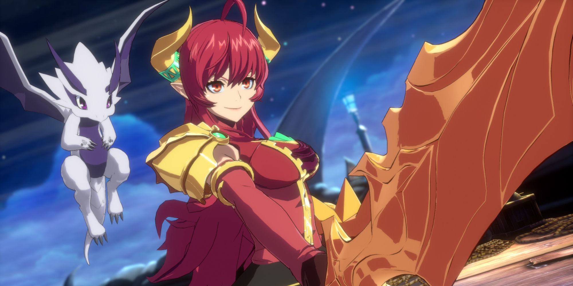 Dragon Knight with a Skin Mod to look like Pyra in DNF Duel