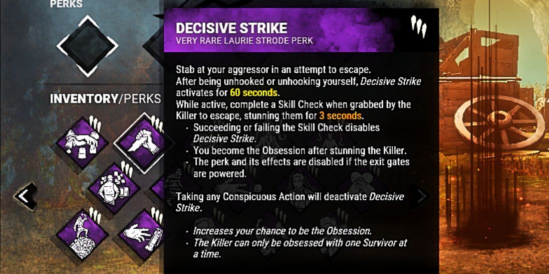 Dead By Daylight Decisive Strike Perk Description