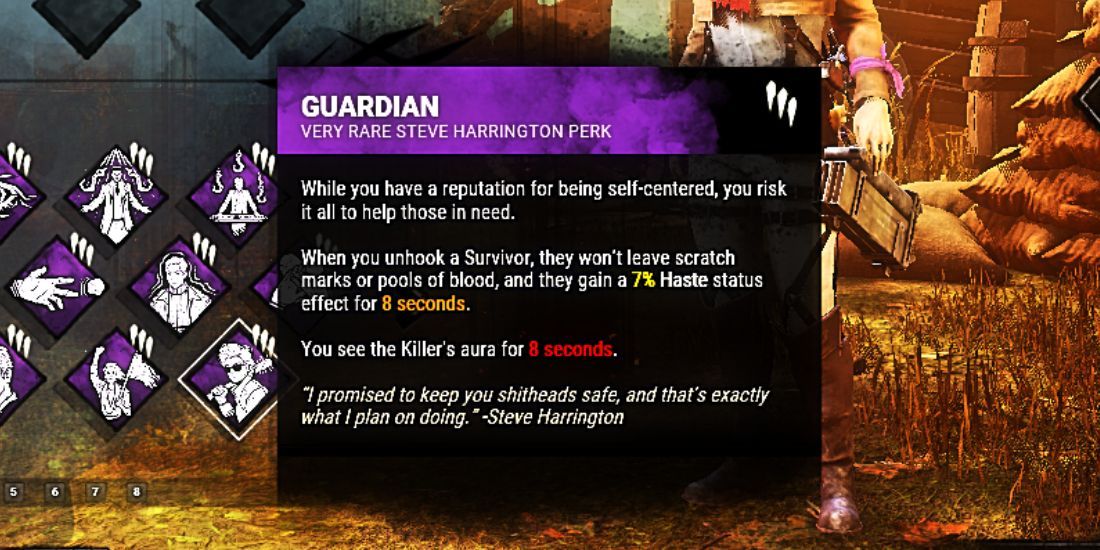 Dead By Daylight Guardian Perk Description