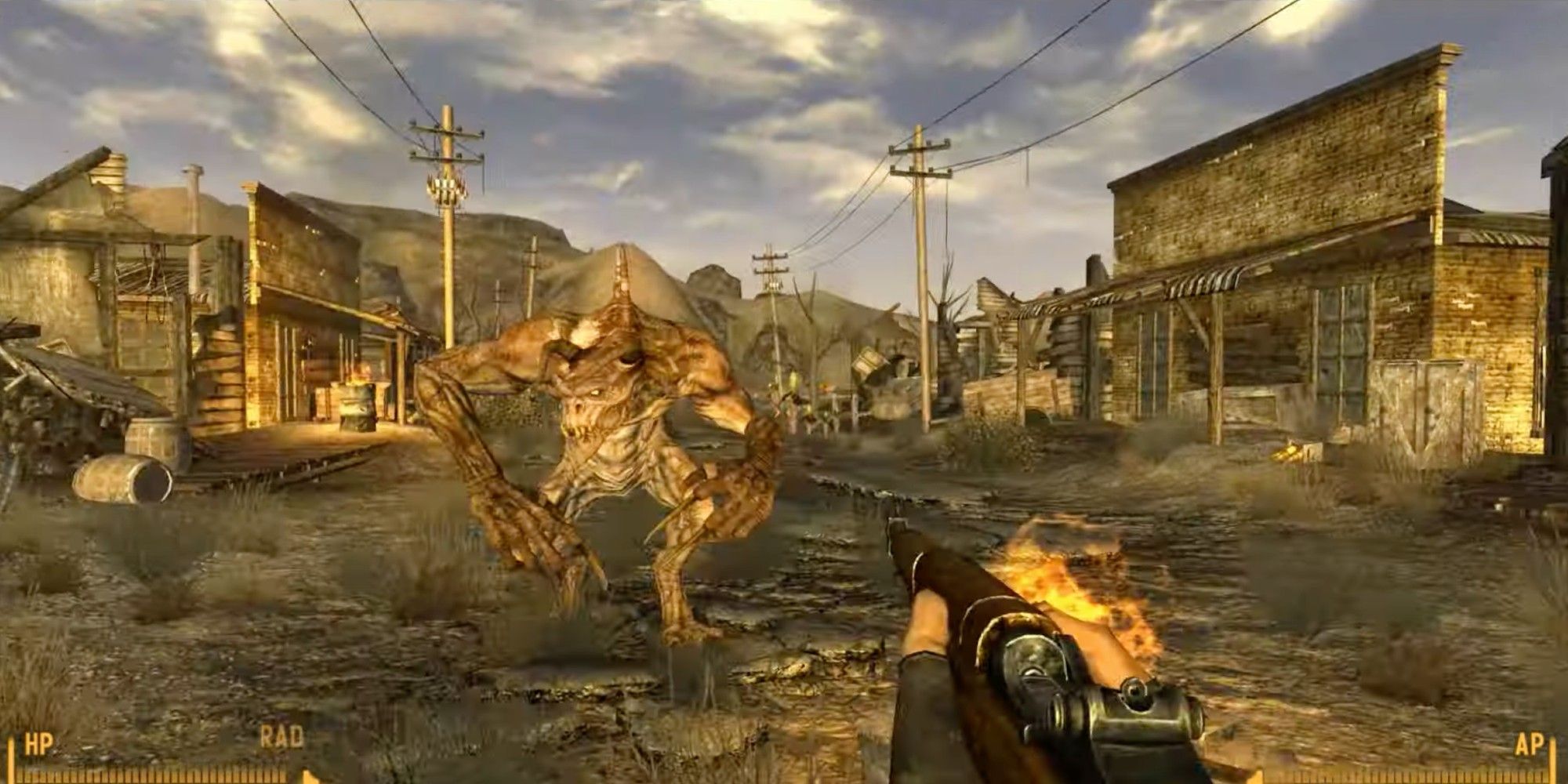 Deathclaw Fallout 3 surprising you as you turn around