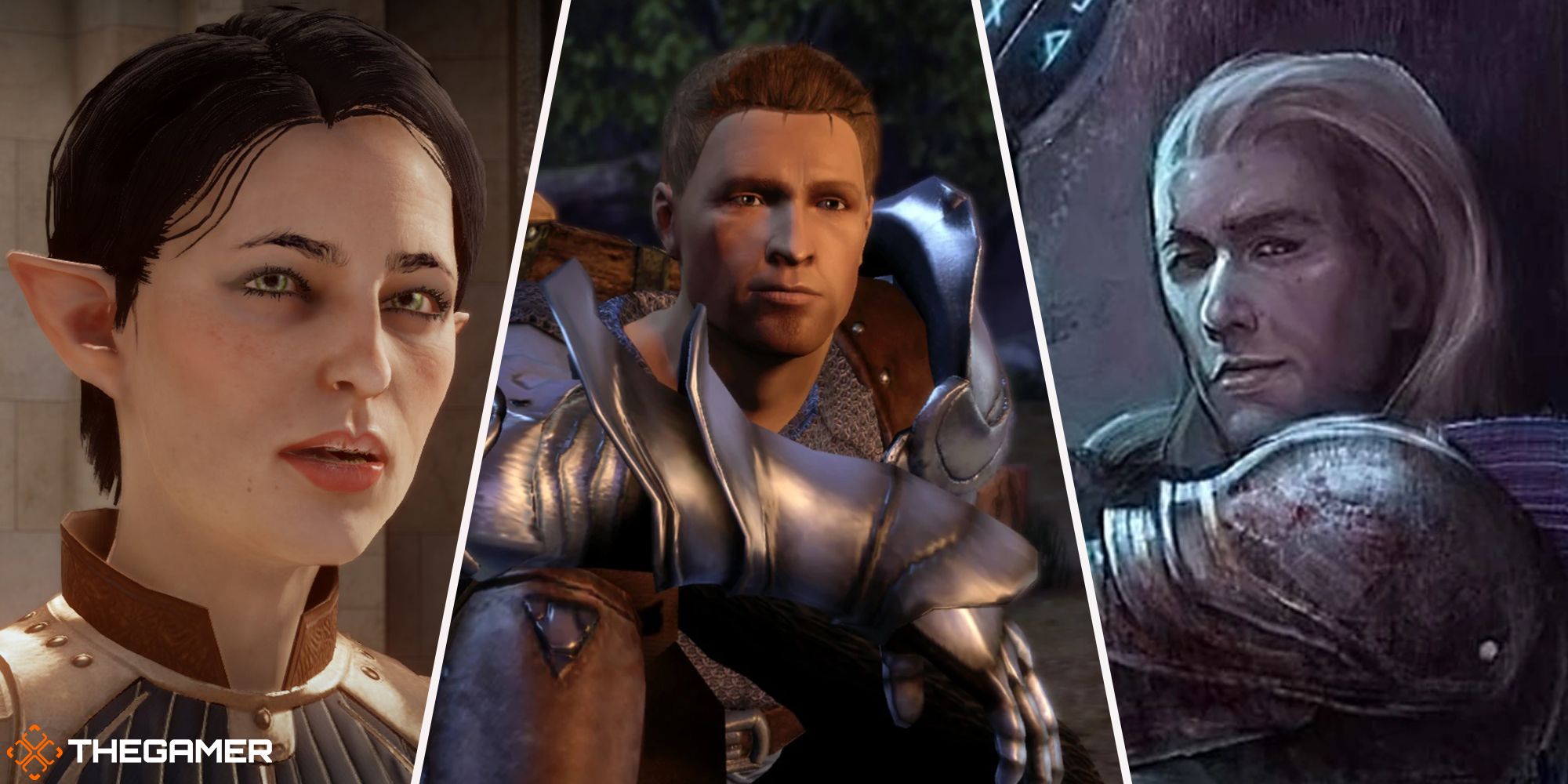 Dragon Age - Fiona, Alistair, King Maric (left to right)