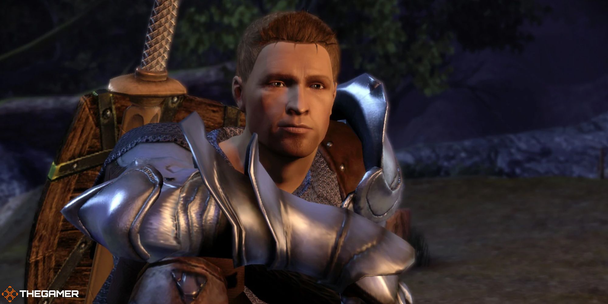 Dragon Age Origins - Alistair in camp