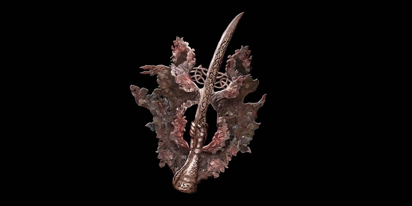 rotten winged sword insignia or prosthesis