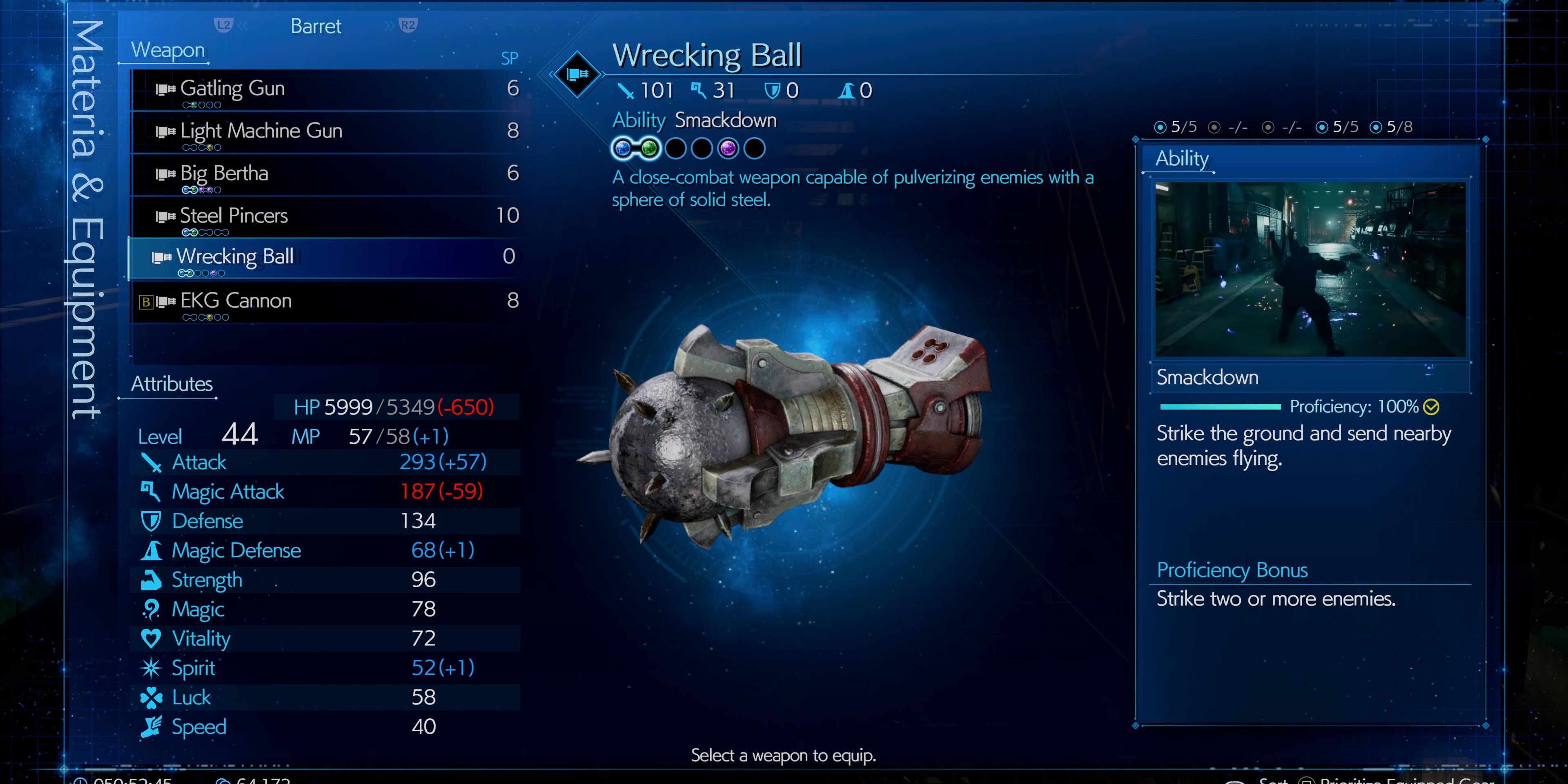 wrecking ball weapon final fantasy 7 remake