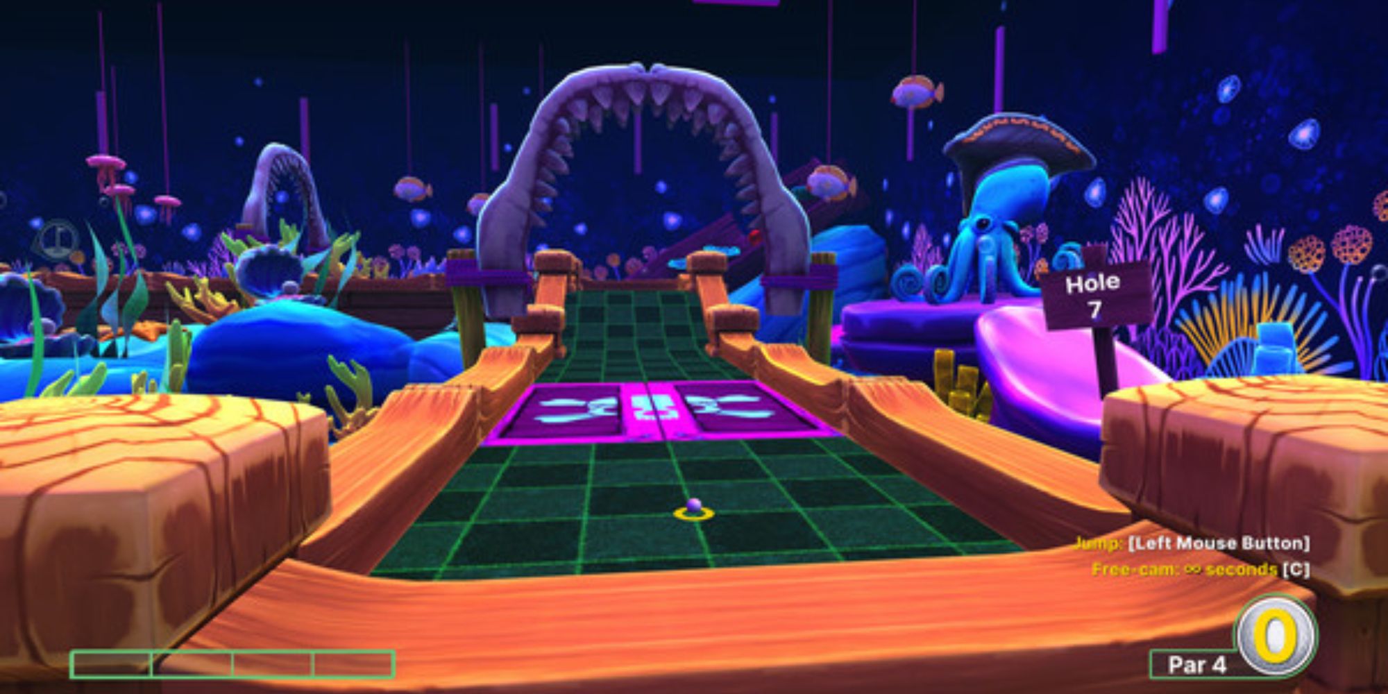 Golf With Your Friends neon course