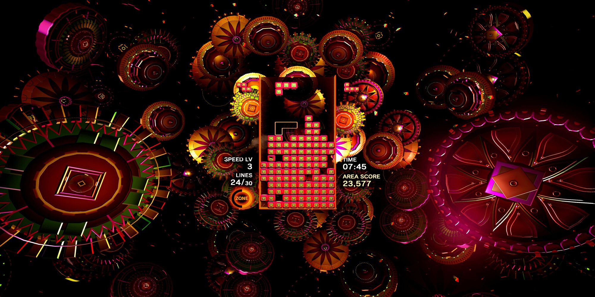 In-Game Screenshot From Tetris Effect Connected