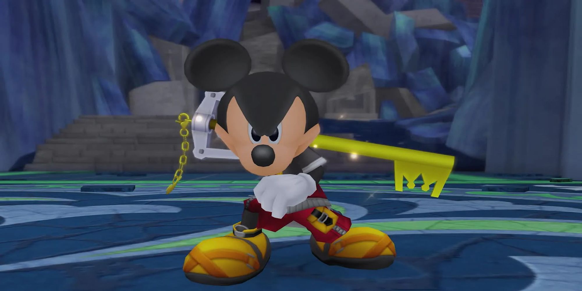 King Mickey appears with his keyblade in Kingdom Hearts.