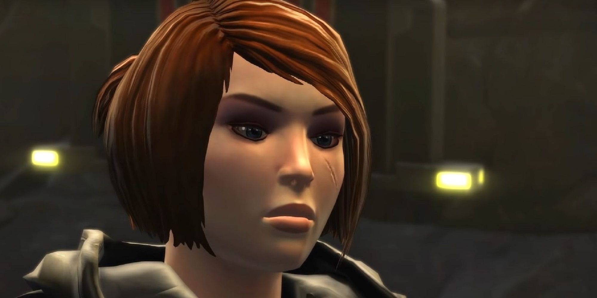 SWTOR companion Kira Carsen with a scar on her cheek