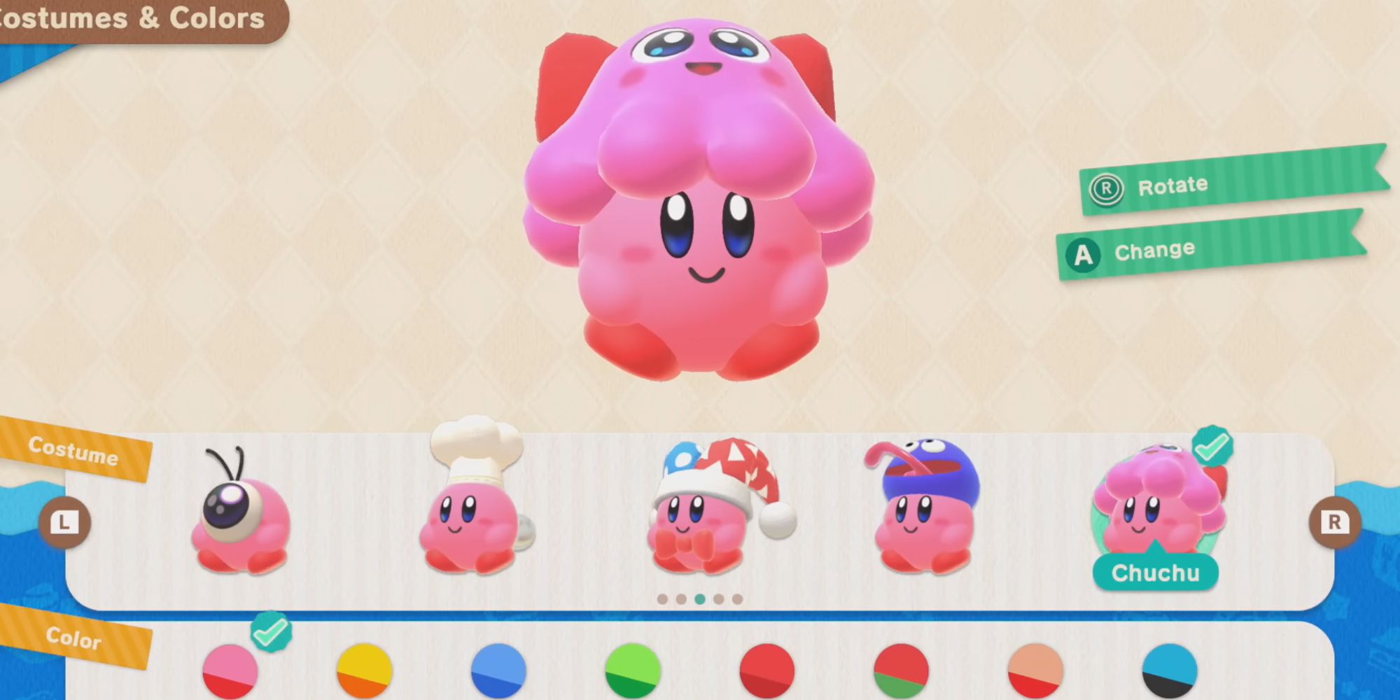 Kirbys Dream Buffet ChuChu Costume
