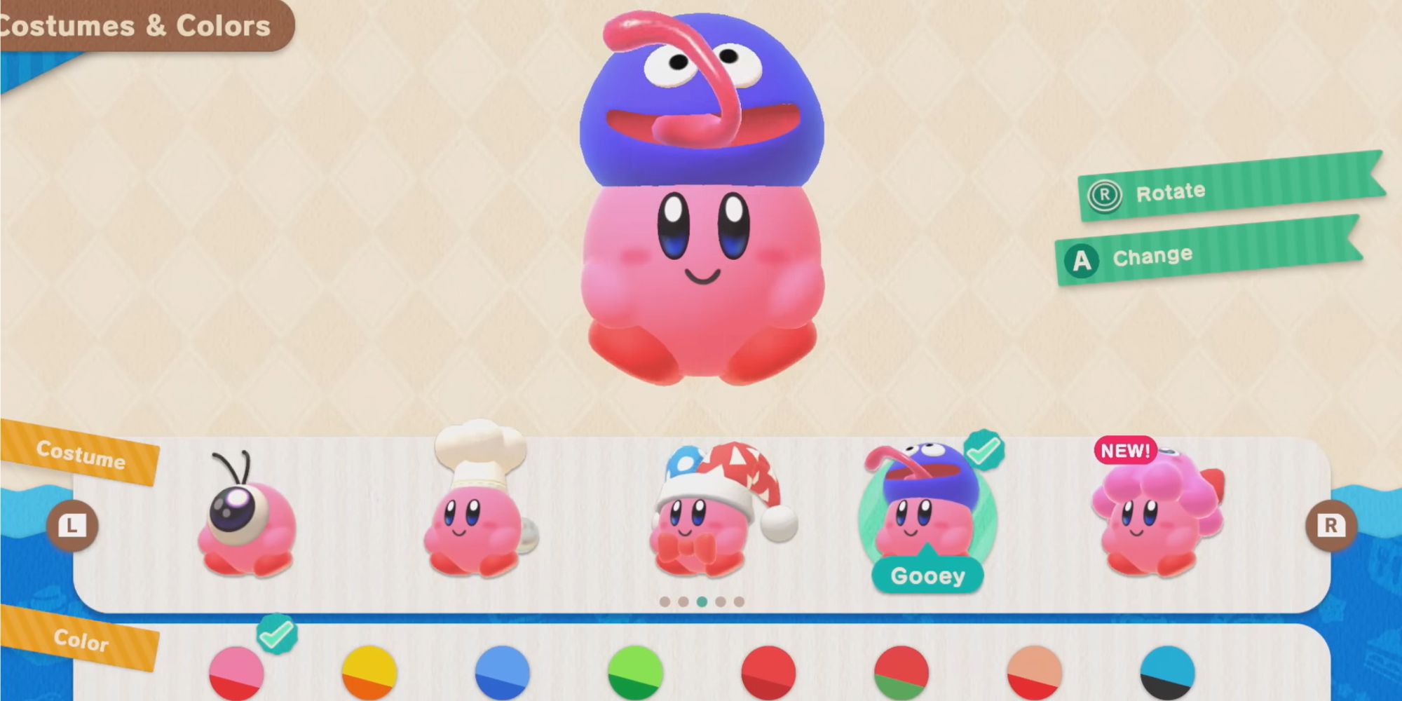 Kirbys Dream Buffet Gooey Costume